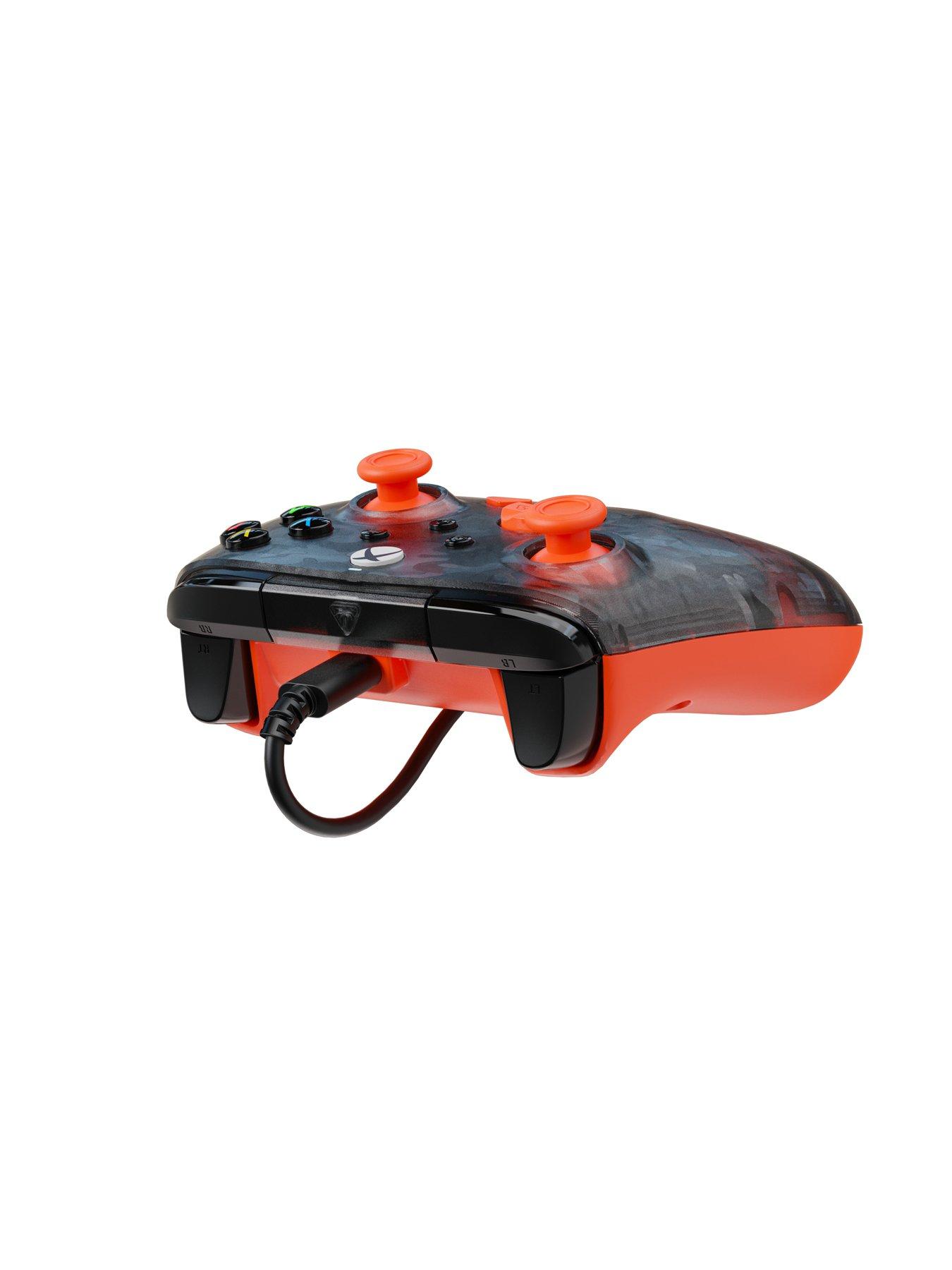  image of pdp-rematch-core-wired-controller-xb-ghost-camo-black-orange