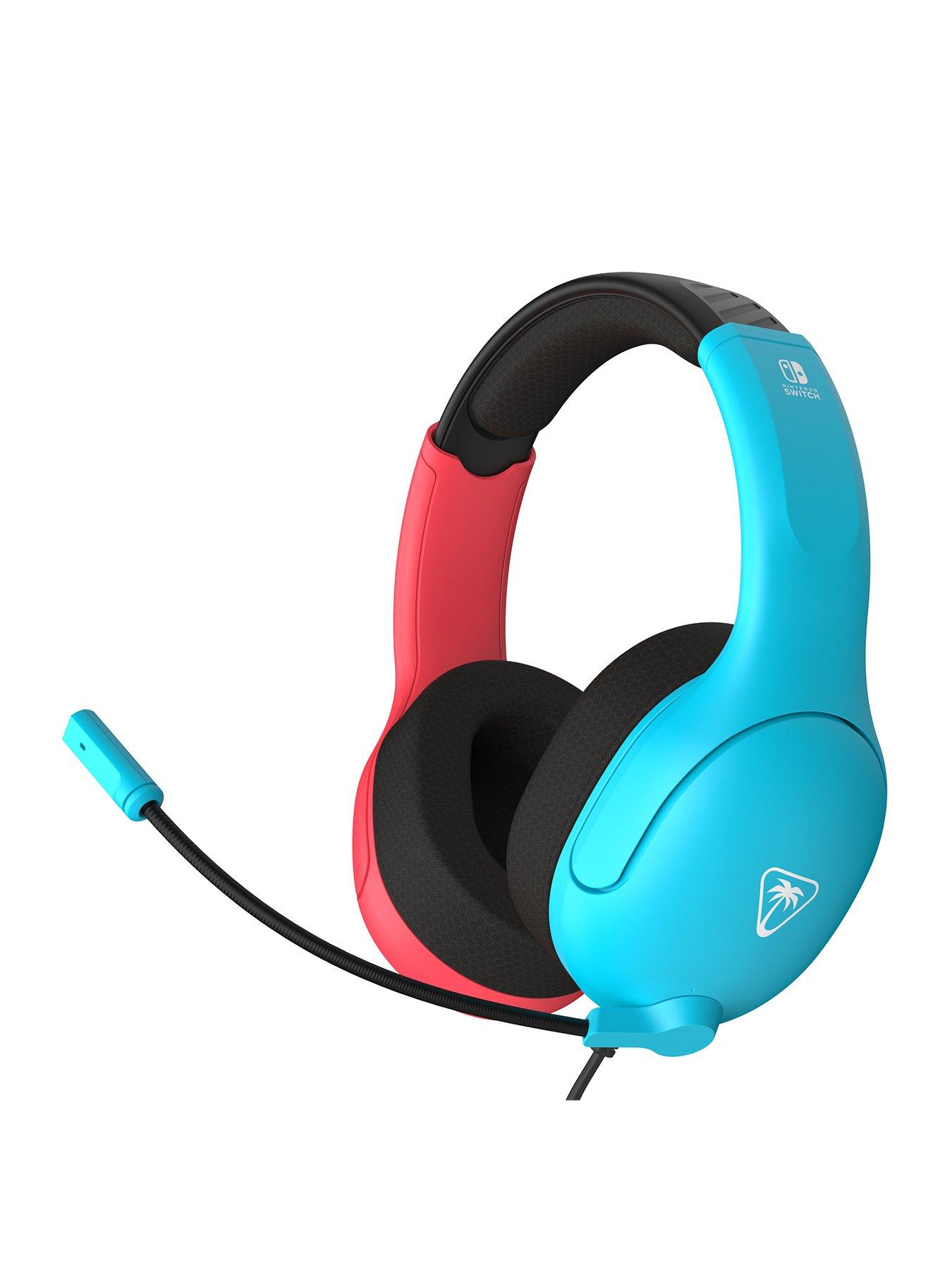 Turtle Beach Airlite Fit Headset, Neon Blue & Red