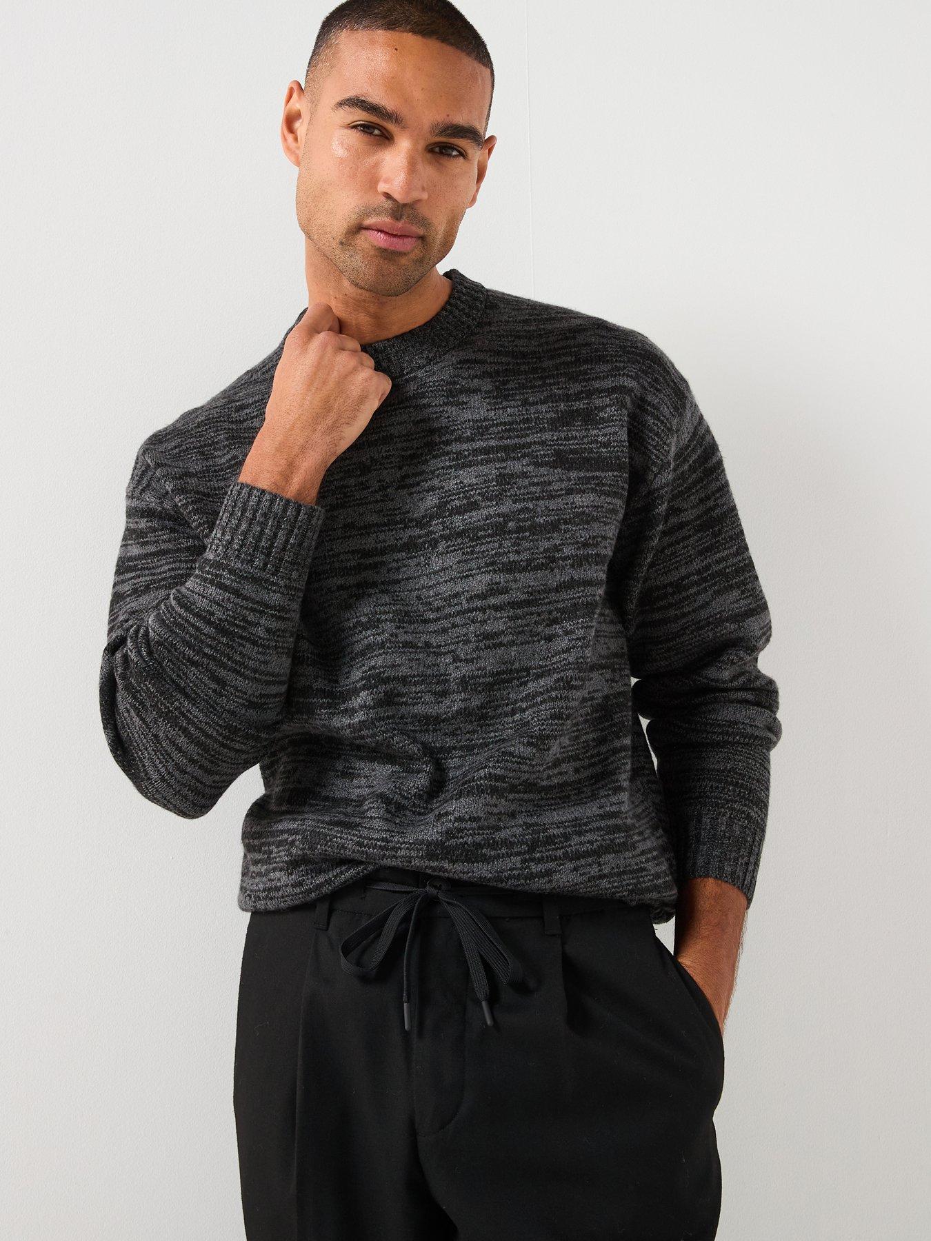 JACK & JONES Jjsoho Ollie Knit Split Neck, Atmosphere., Small