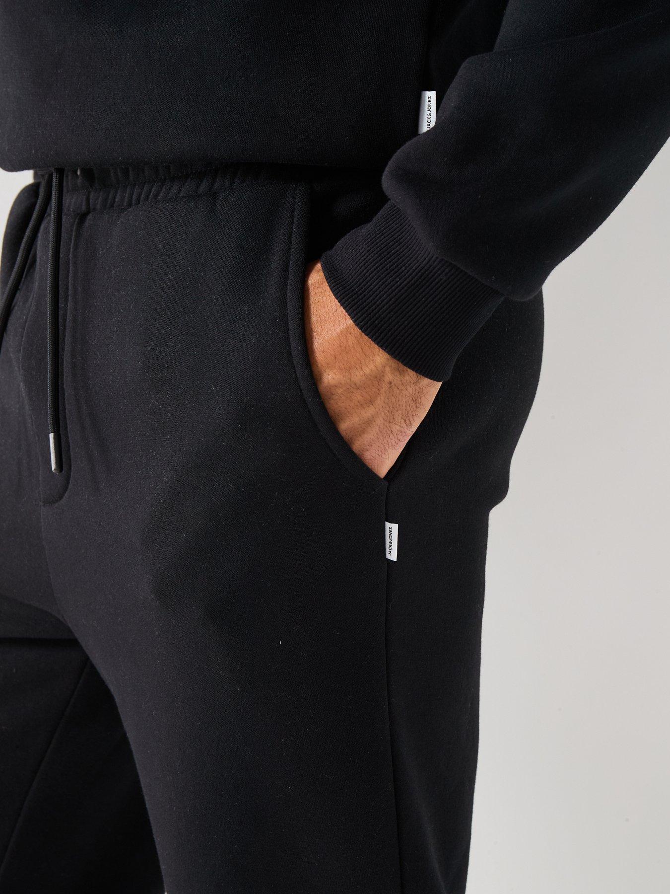 Image 4 of 5 of Jack & Jones Gordon Bradley Cuff Joggers - Black