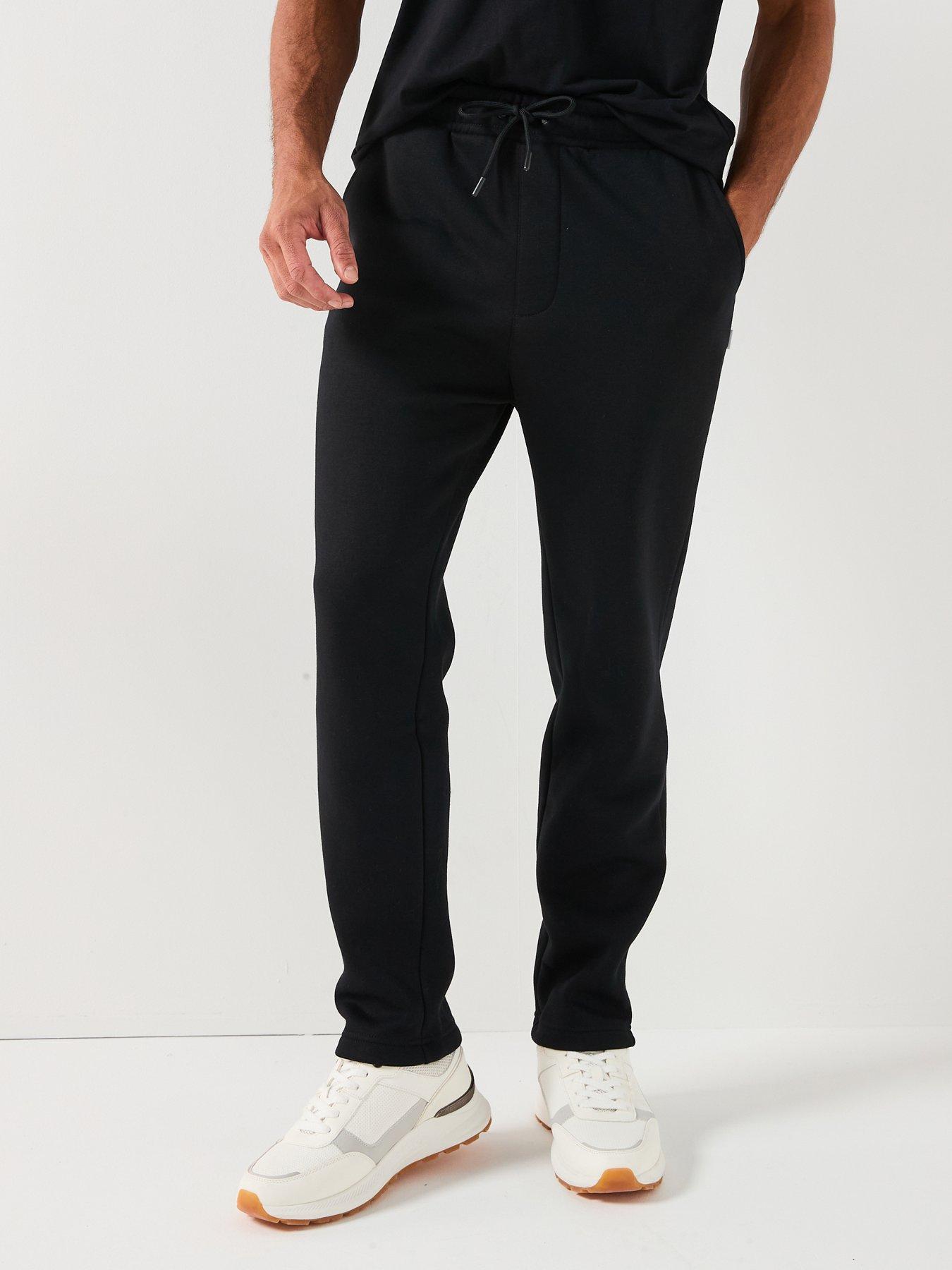  image of jack-jones-kane-bradley-open-joggers-black