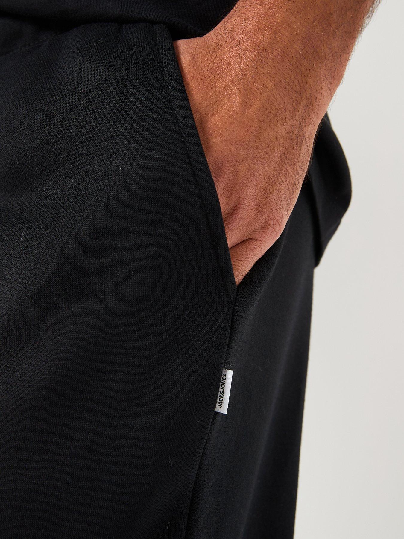  image of jack-jones-kane-bradley-open-joggers-black