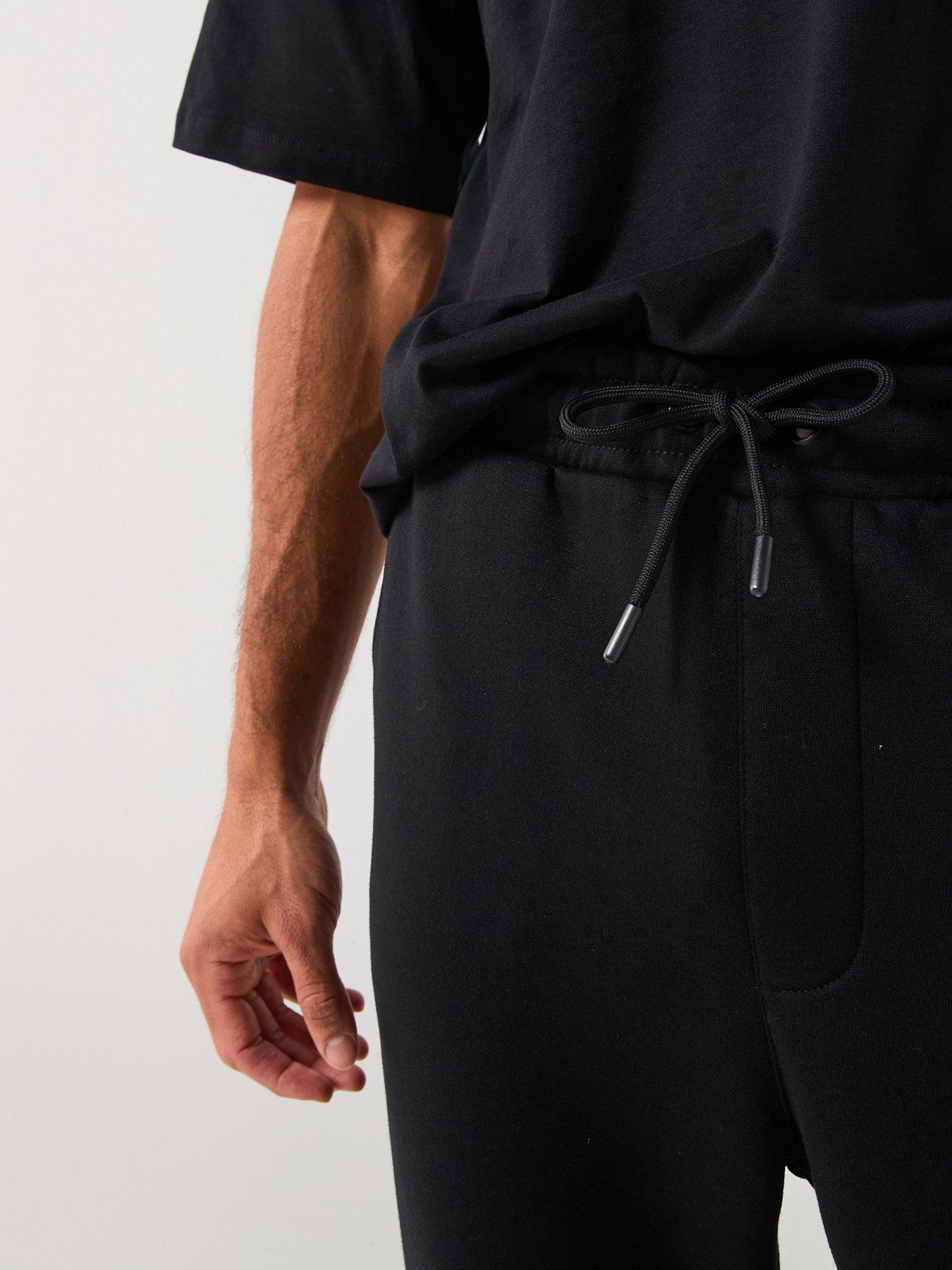  image of jack-jones-kane-bradley-open-joggers-black