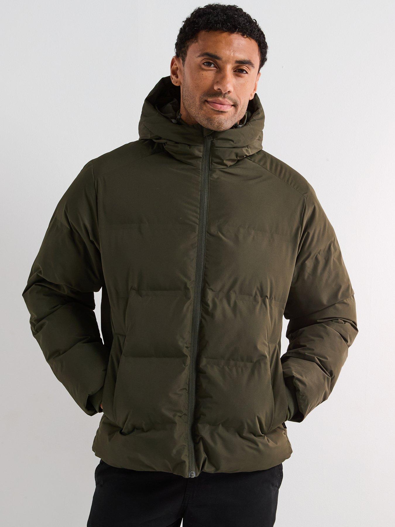  image of jack-jones-soho-hooded-large-bellow-quilted-dark-green