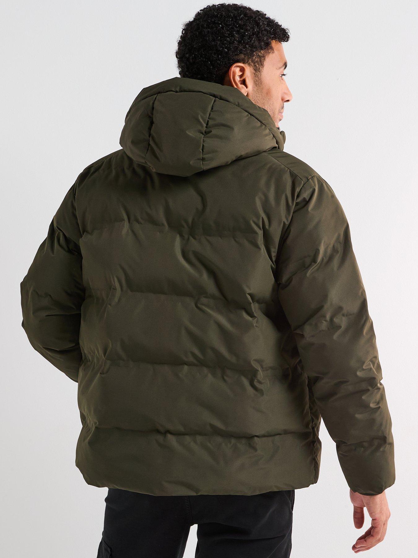  image of jack-jones-soho-hooded-large-bellow-quilted-dark-green