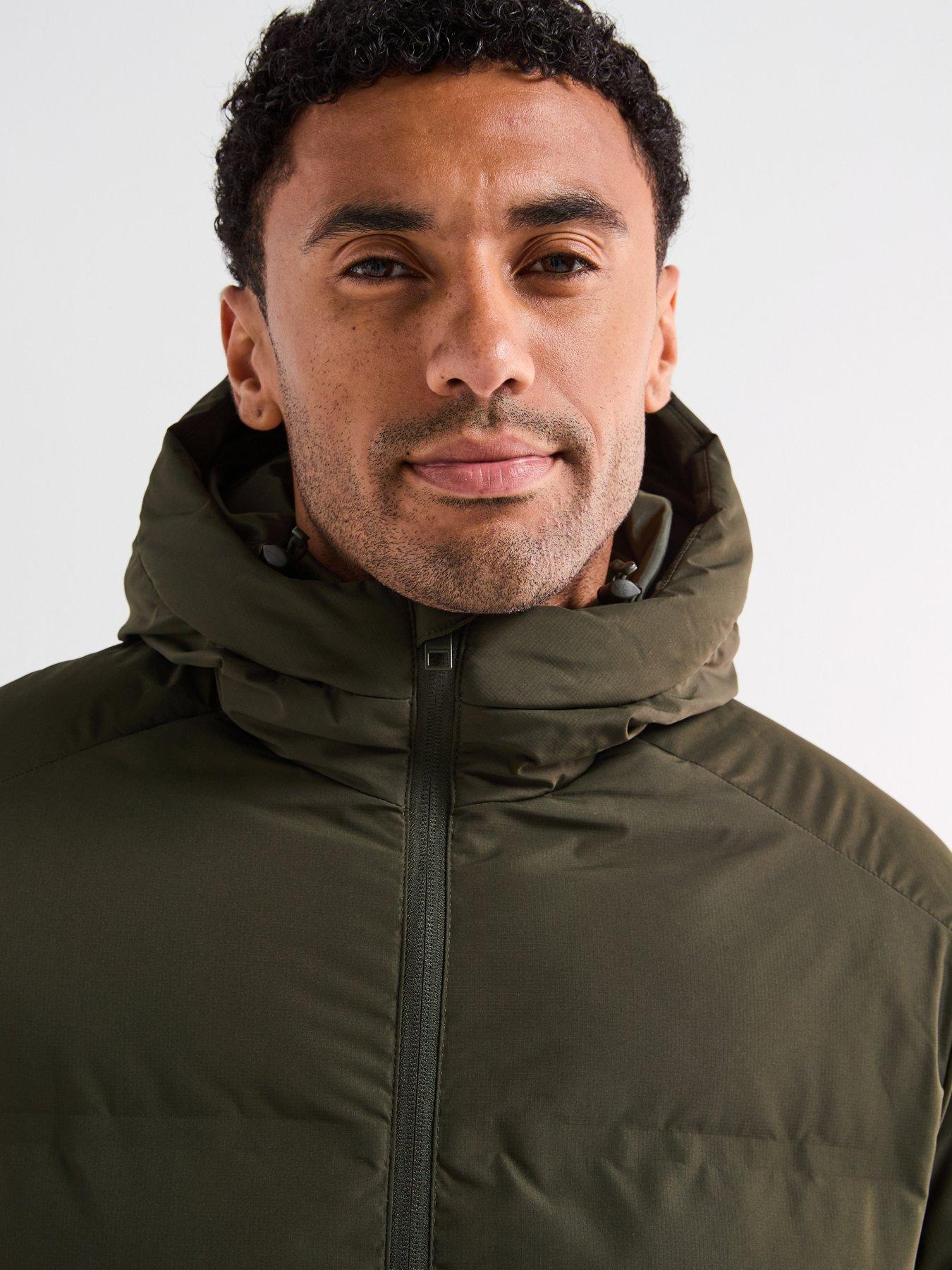  image of jack-jones-soho-hooded-large-bellow-quilted-dark-green