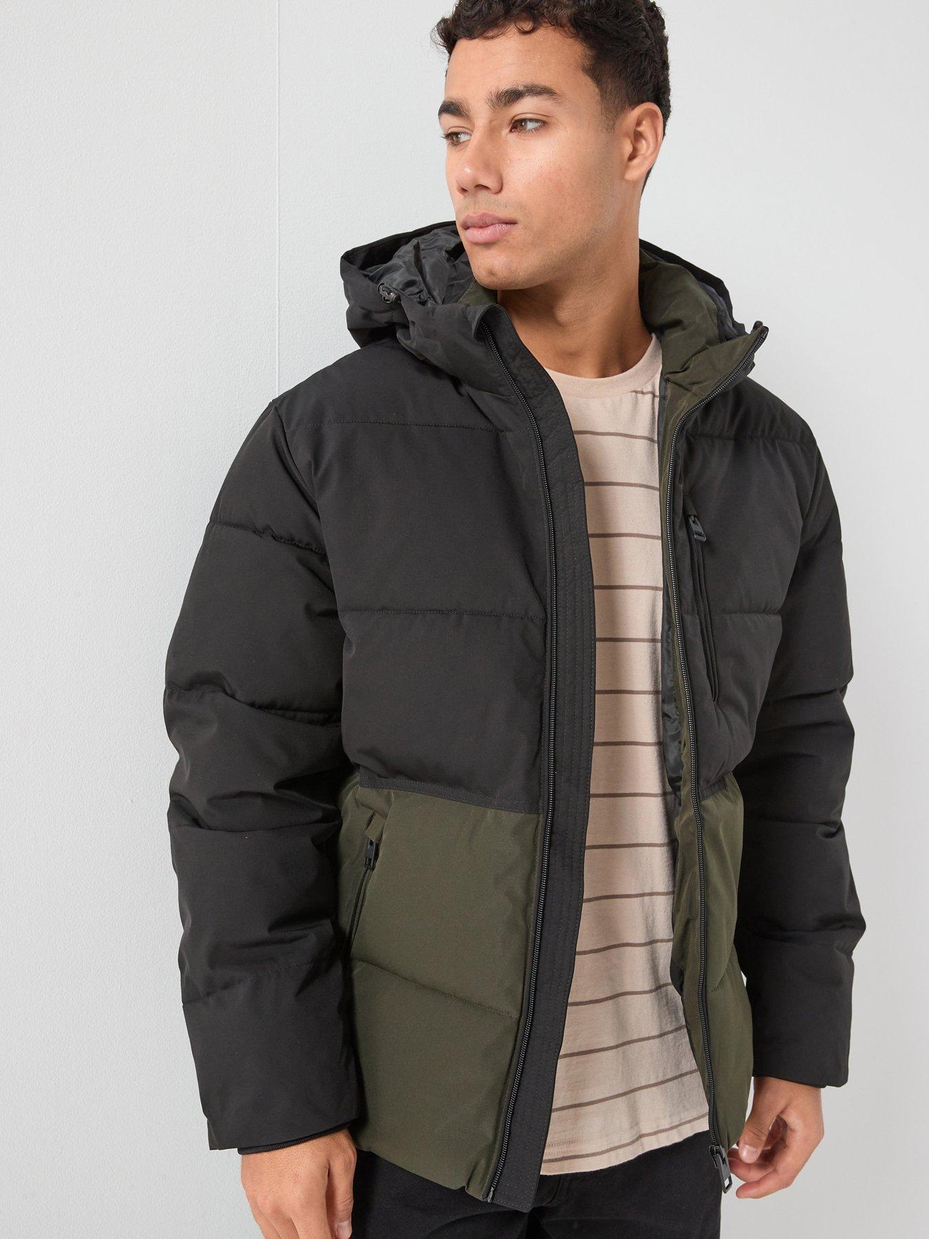 Jack & Jones Owen Hooded Contrast Quilted - Dark Green