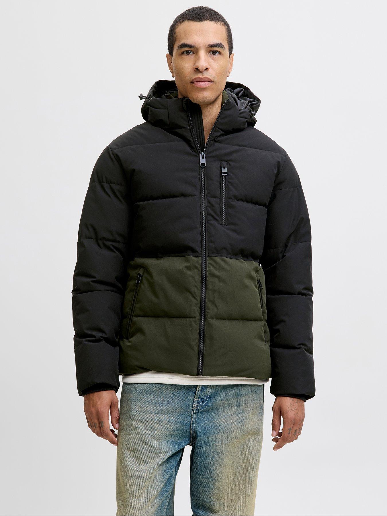 Jack & Jones Jack  &  Jones Owen Hooded Contrast Quilted Jacket