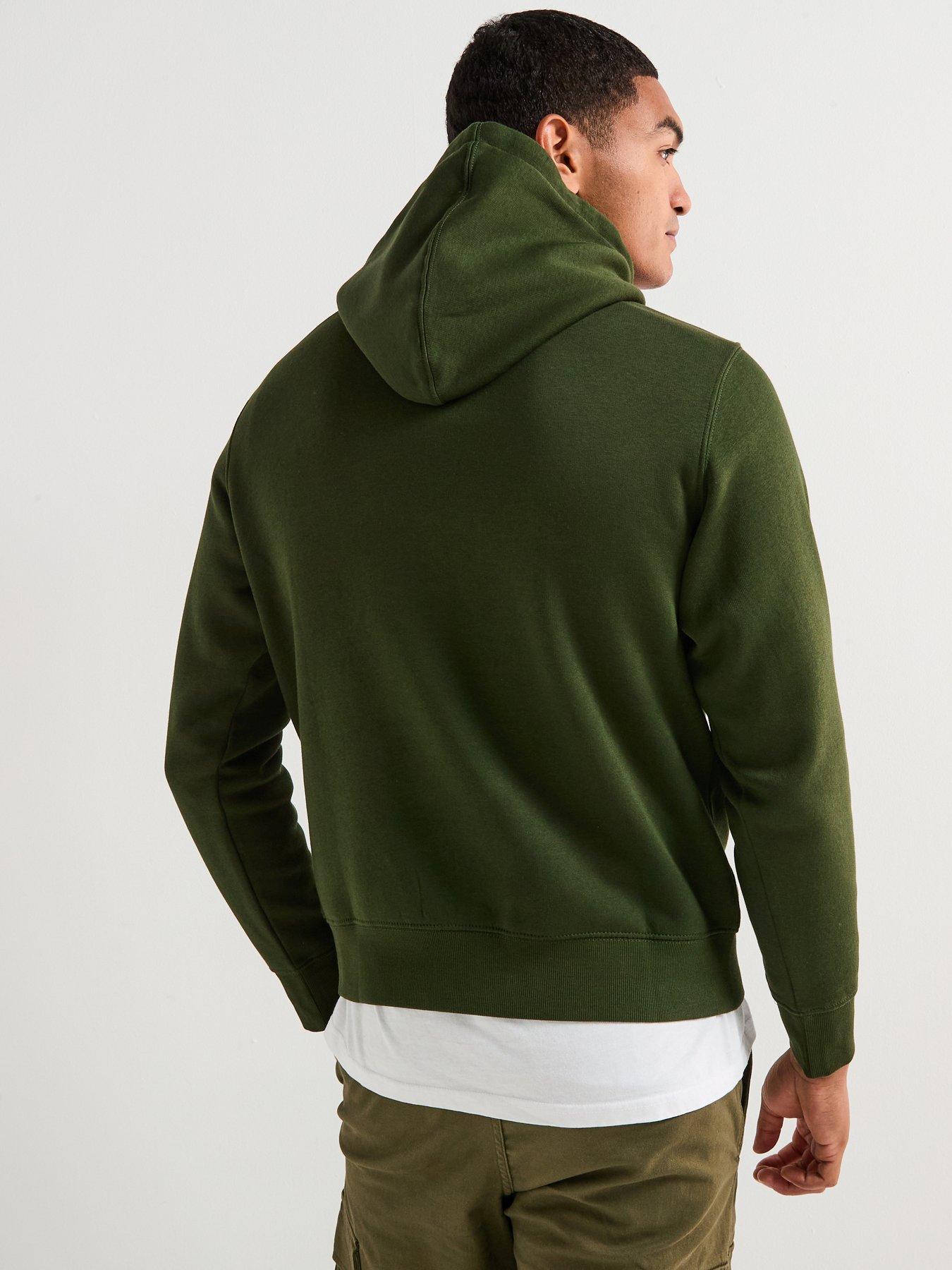 Image 2 of 5 of Jack & Jones Star Linear Logo Overhead Hoodie - Green