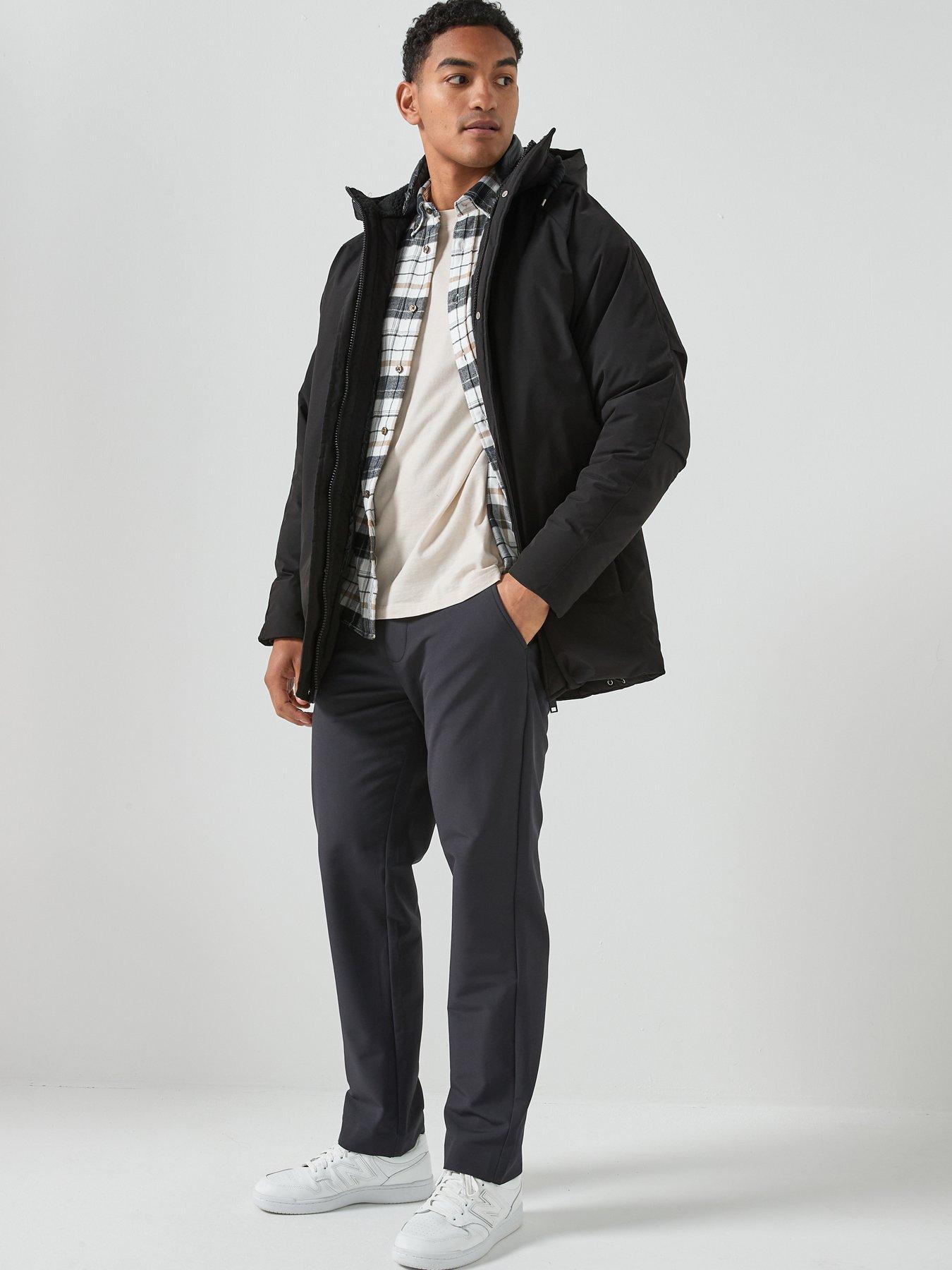  image of jack-jones-wood-parka-black