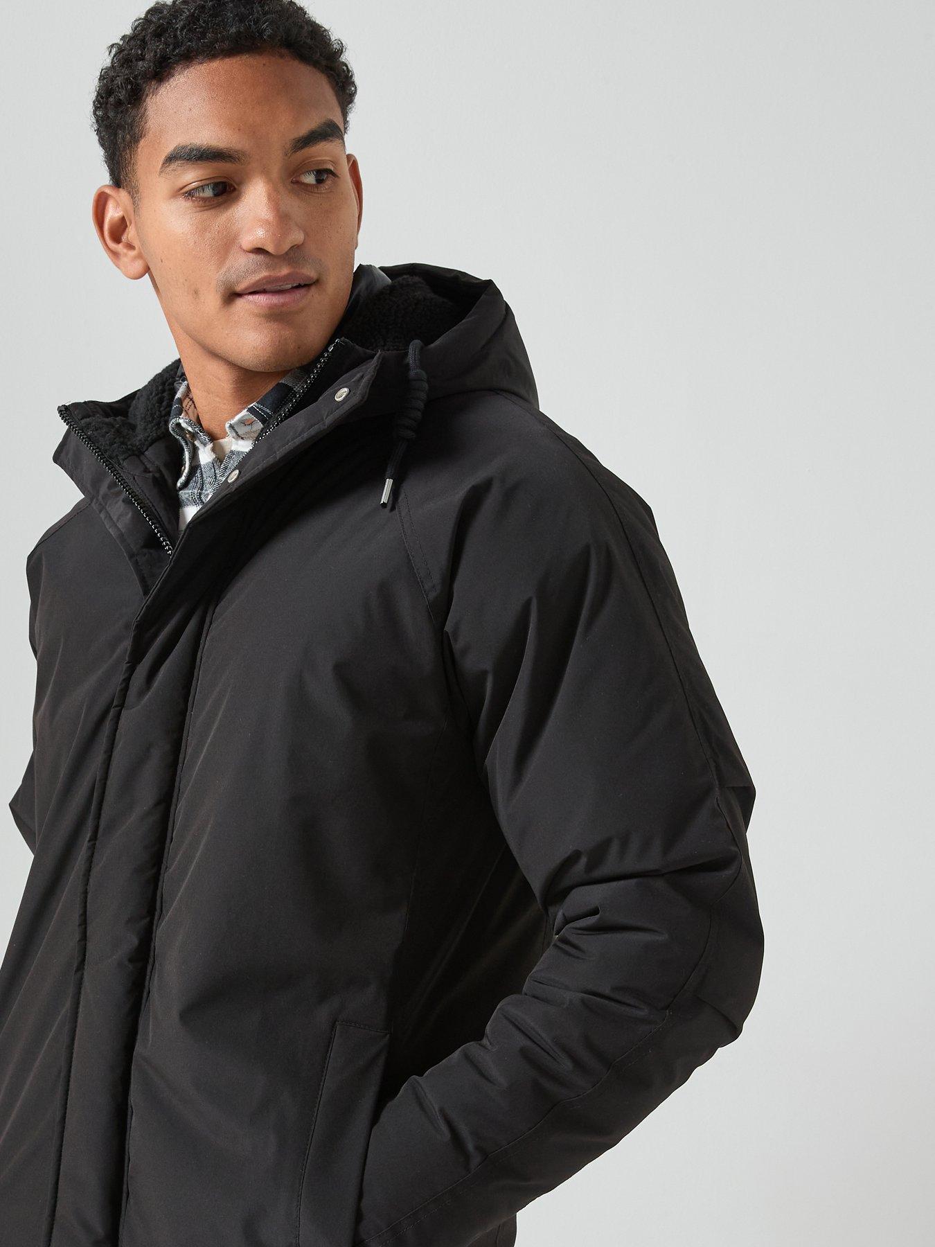  image of jack-jones-wood-parka-black