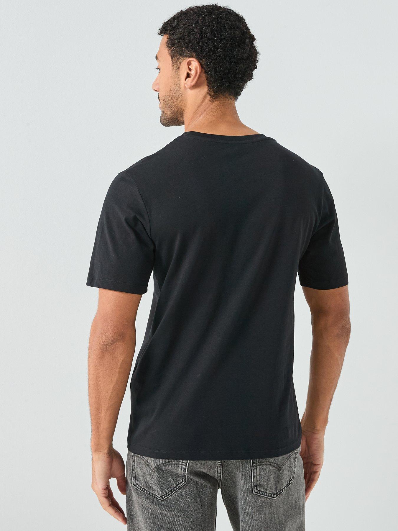 Image 2 of 6 of Jack & Jones Left Chest Logo T-Shirt - Black
