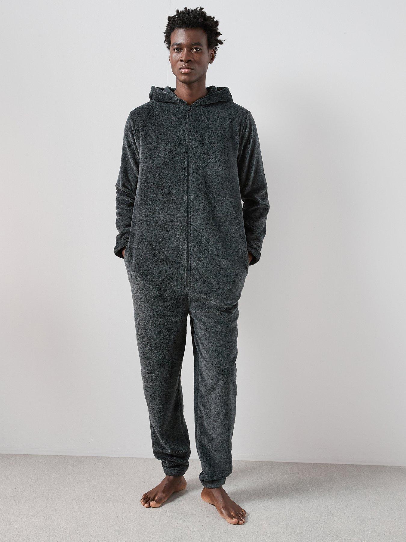The Very Collection Fleece All-in-One - Charcoal