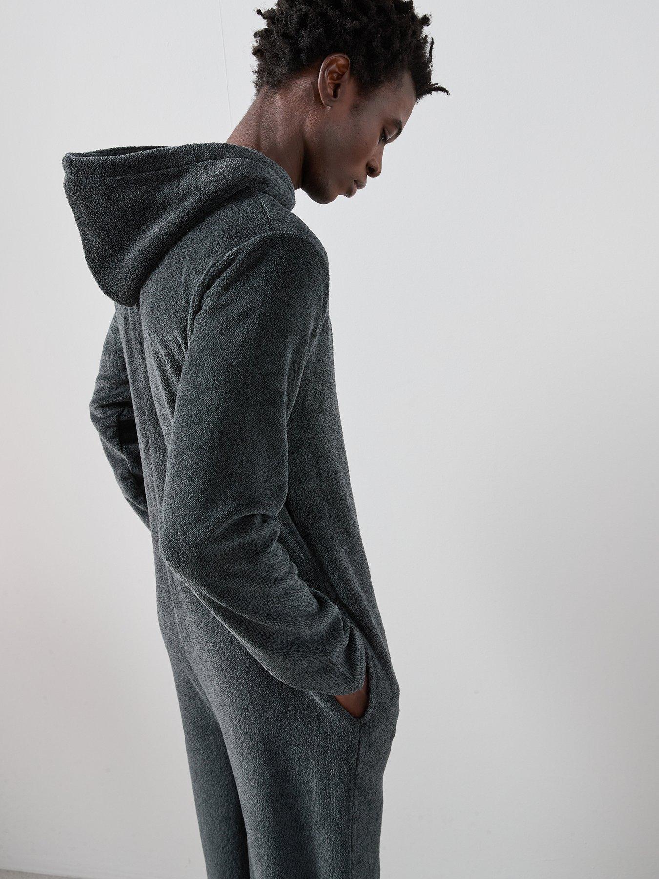 Image 5 of 7 of The Very Collection Fleece All-in-One - Charcoal