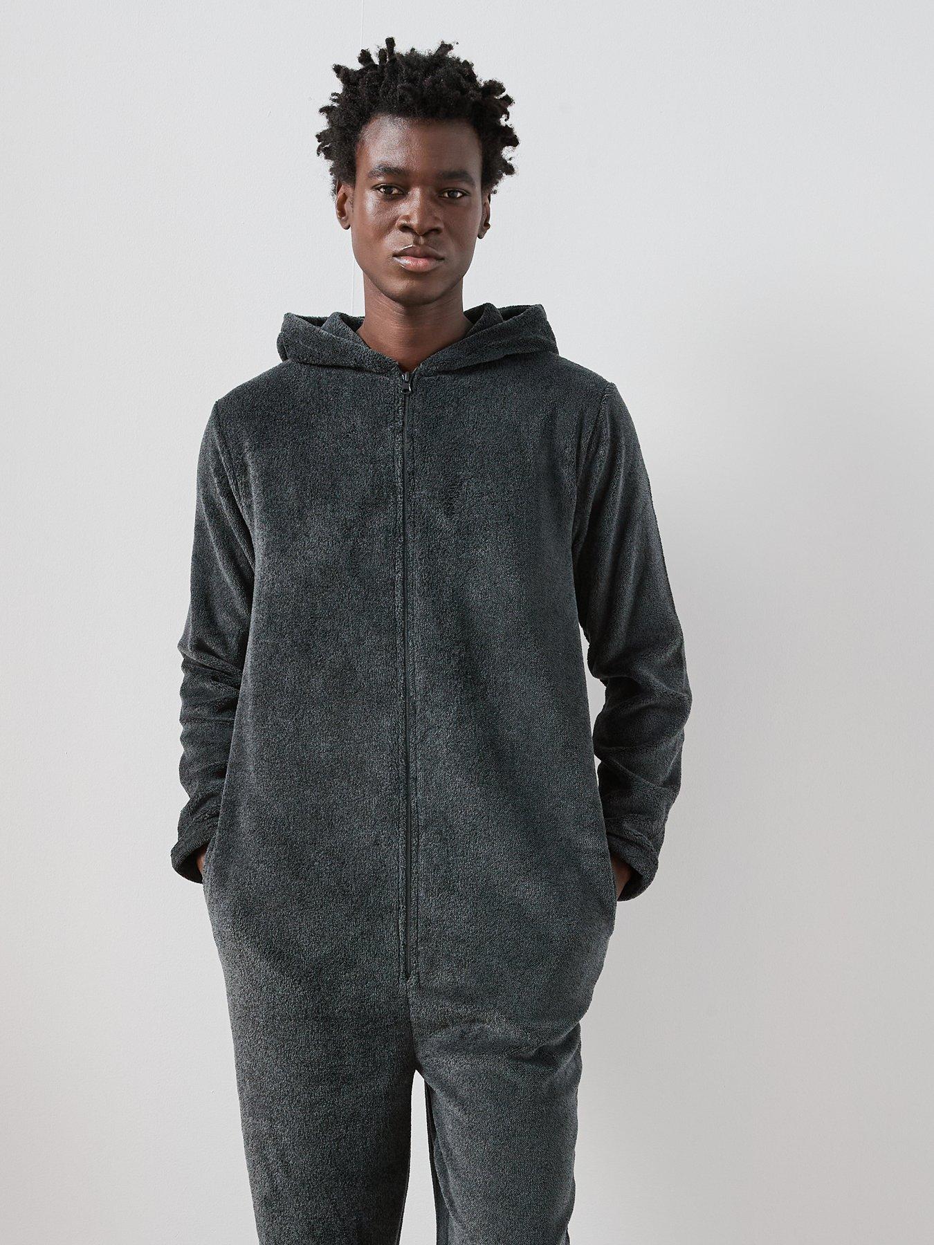 Image 6 of 7 of The Very Collection Fleece All-in-One - Charcoal