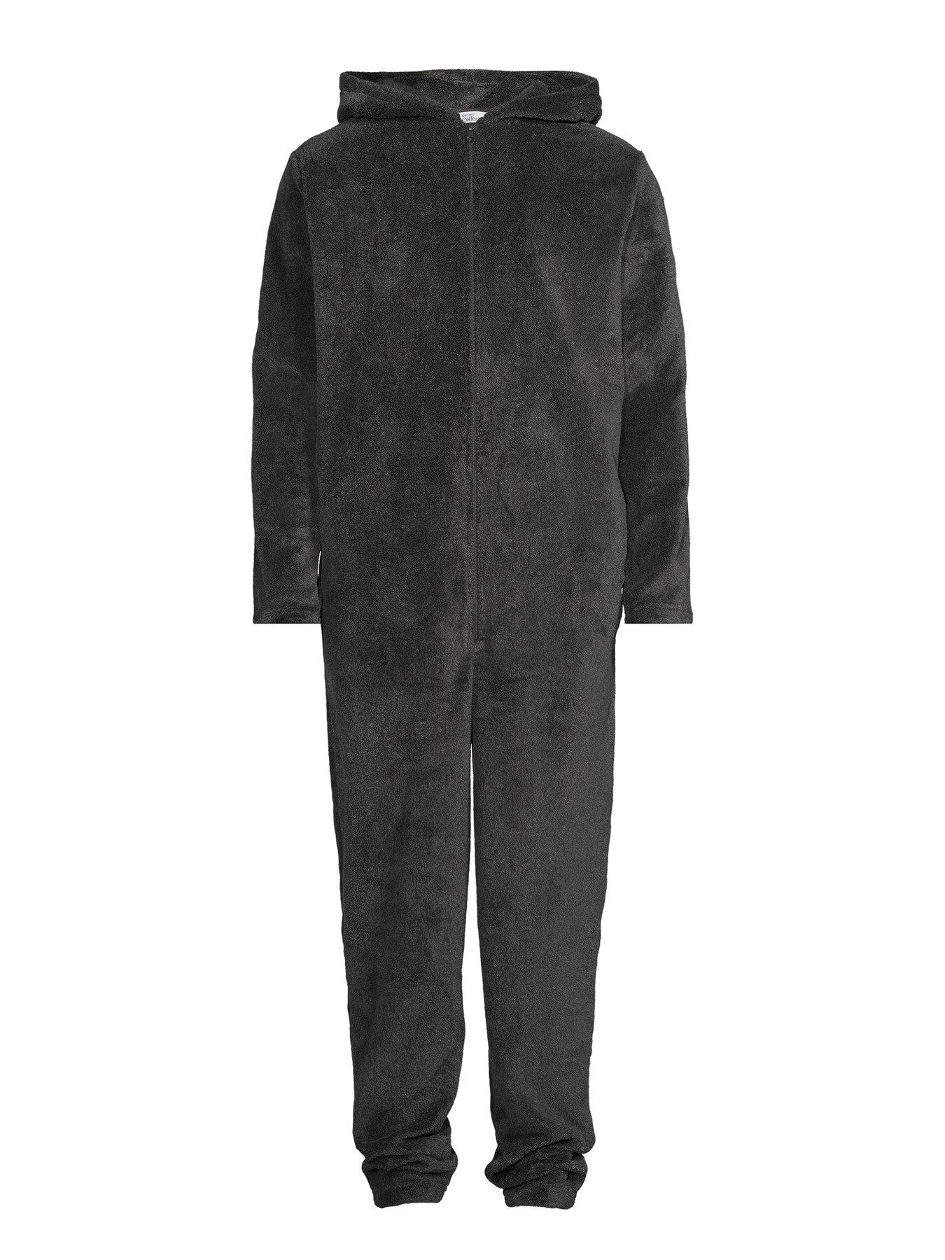 Image 7 of 7 of The Very Collection Fleece All-in-One - Charcoal