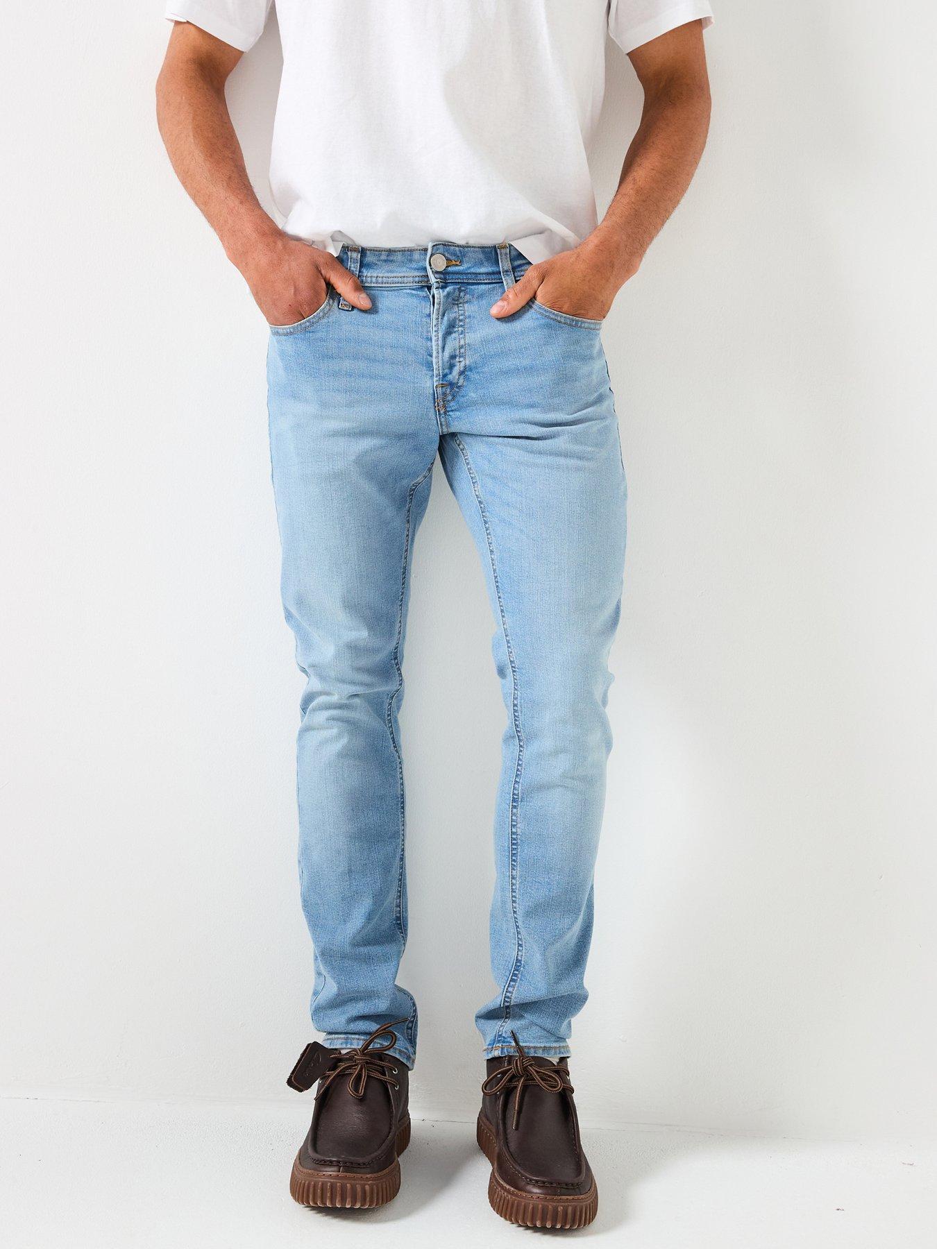 front image of jack-jones-glenn-slim-fit-jeans-mid-wash