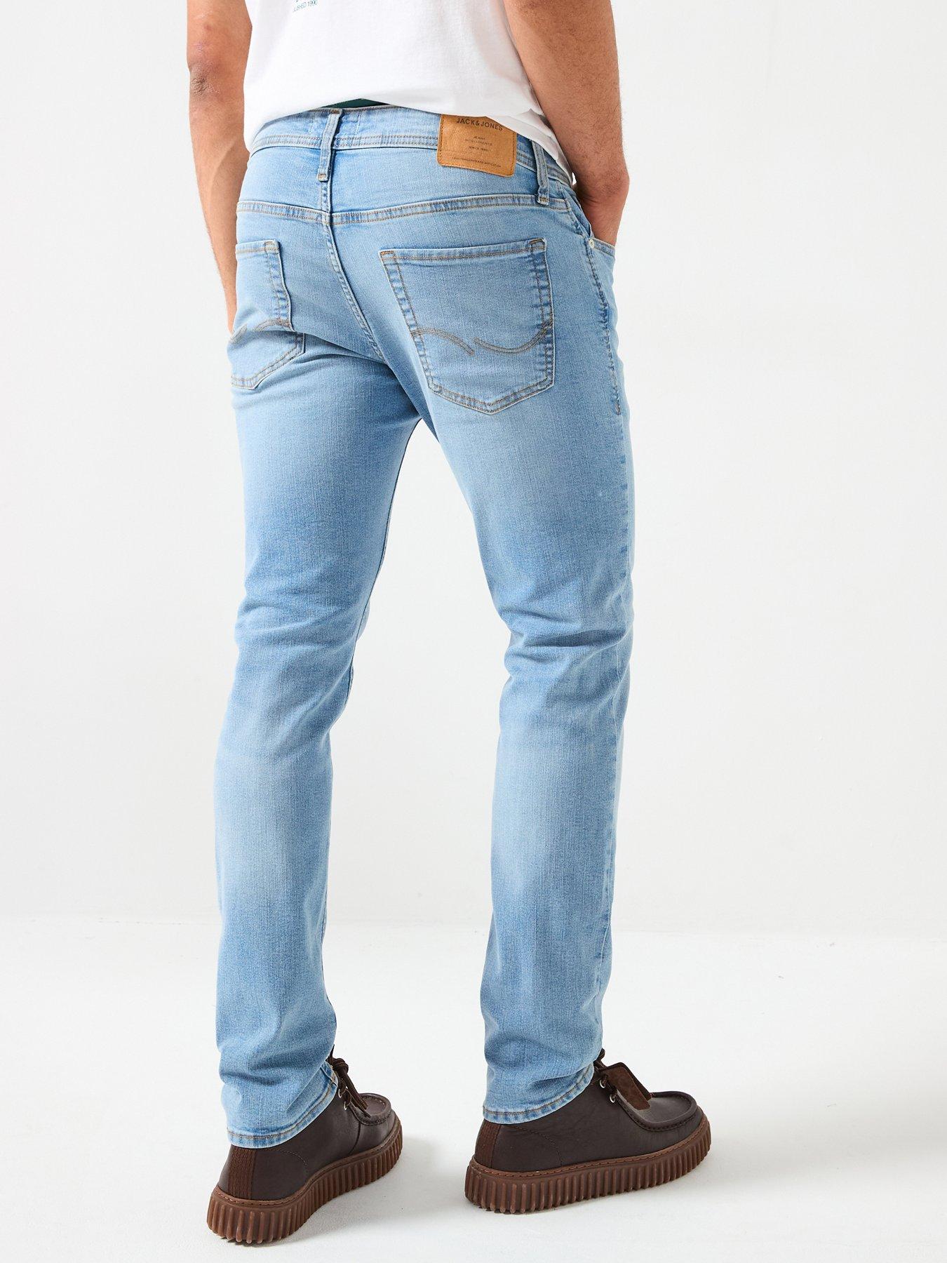 stillFront image of jack-jones-glenn-slim-fit-jeans-mid-wash