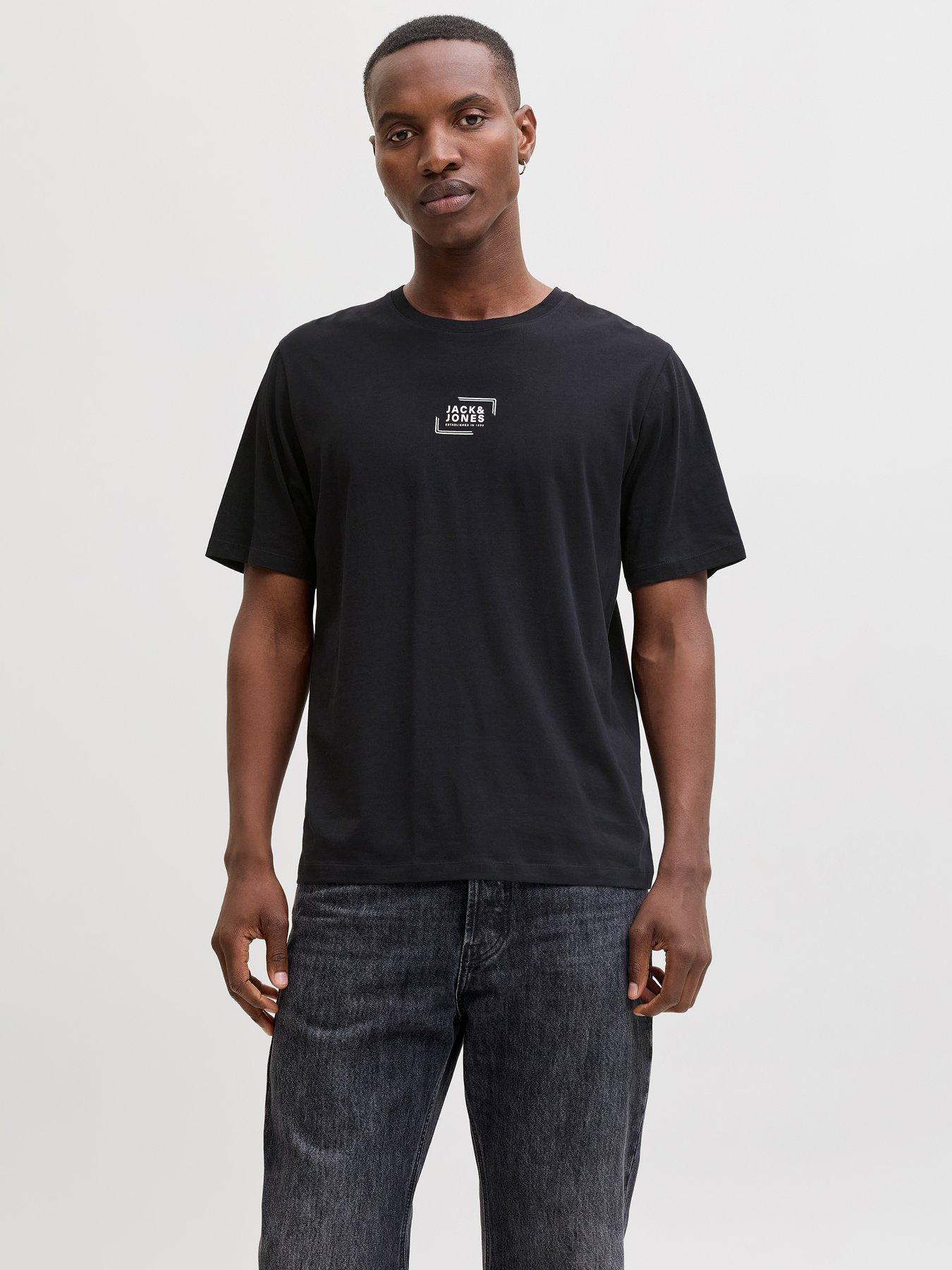 Jack & Jones Small Box Logo T-Shirt - Black