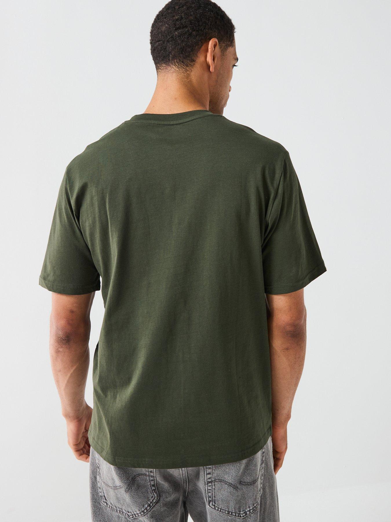 Image 2 of 4 of Jack & Jones Star Linear Logo T-Shirt - Green