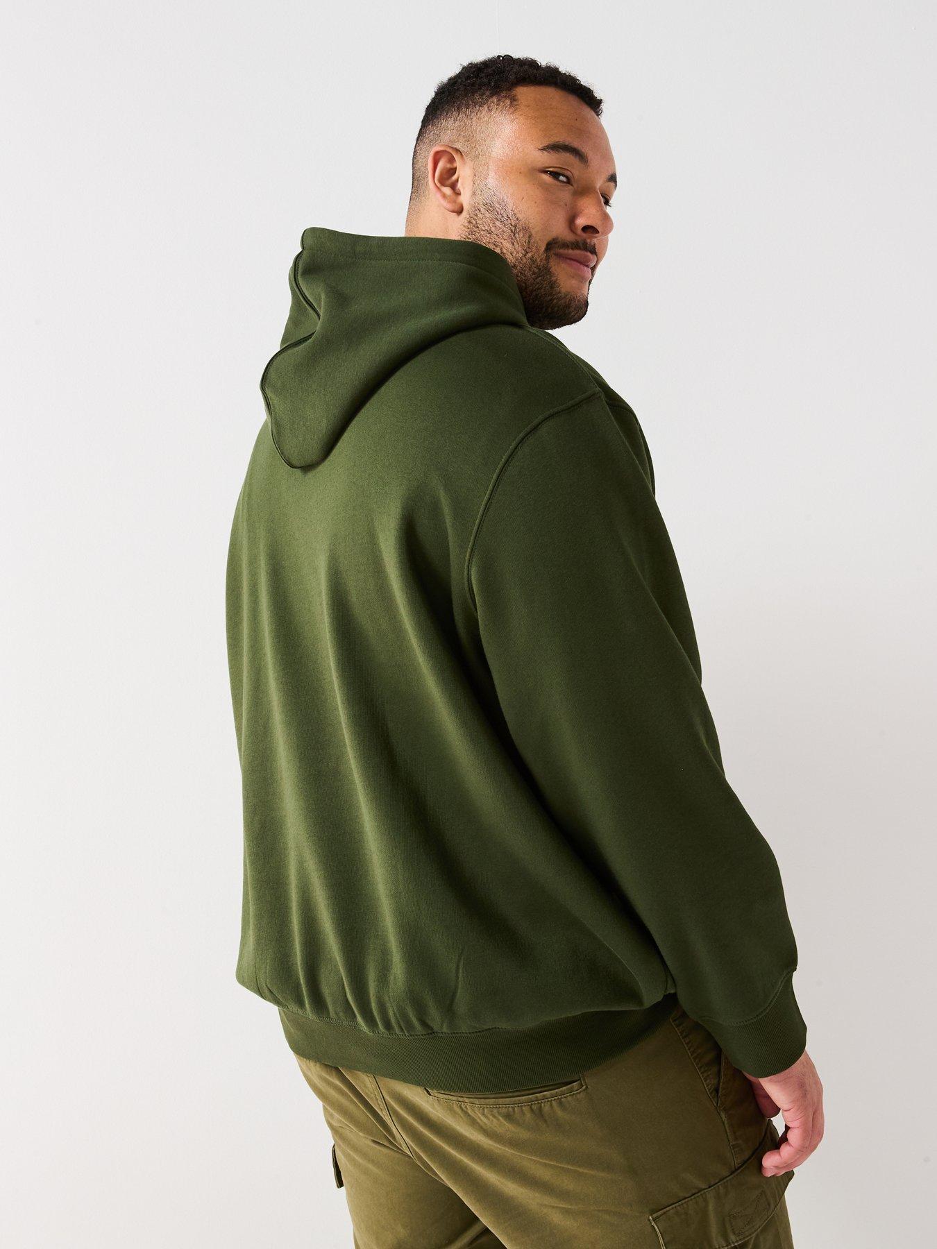 Image 2 of 4 of Jack & Jones Plus Size Star Linear Logo T-Shirt - Green