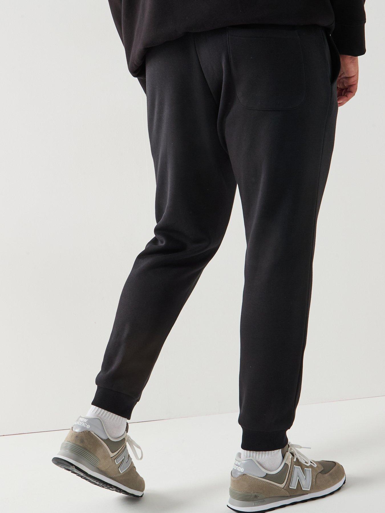 Image 2 of 5 of Jack & Jones Plus Size Gordon Bradley Cuff Joggers - Black