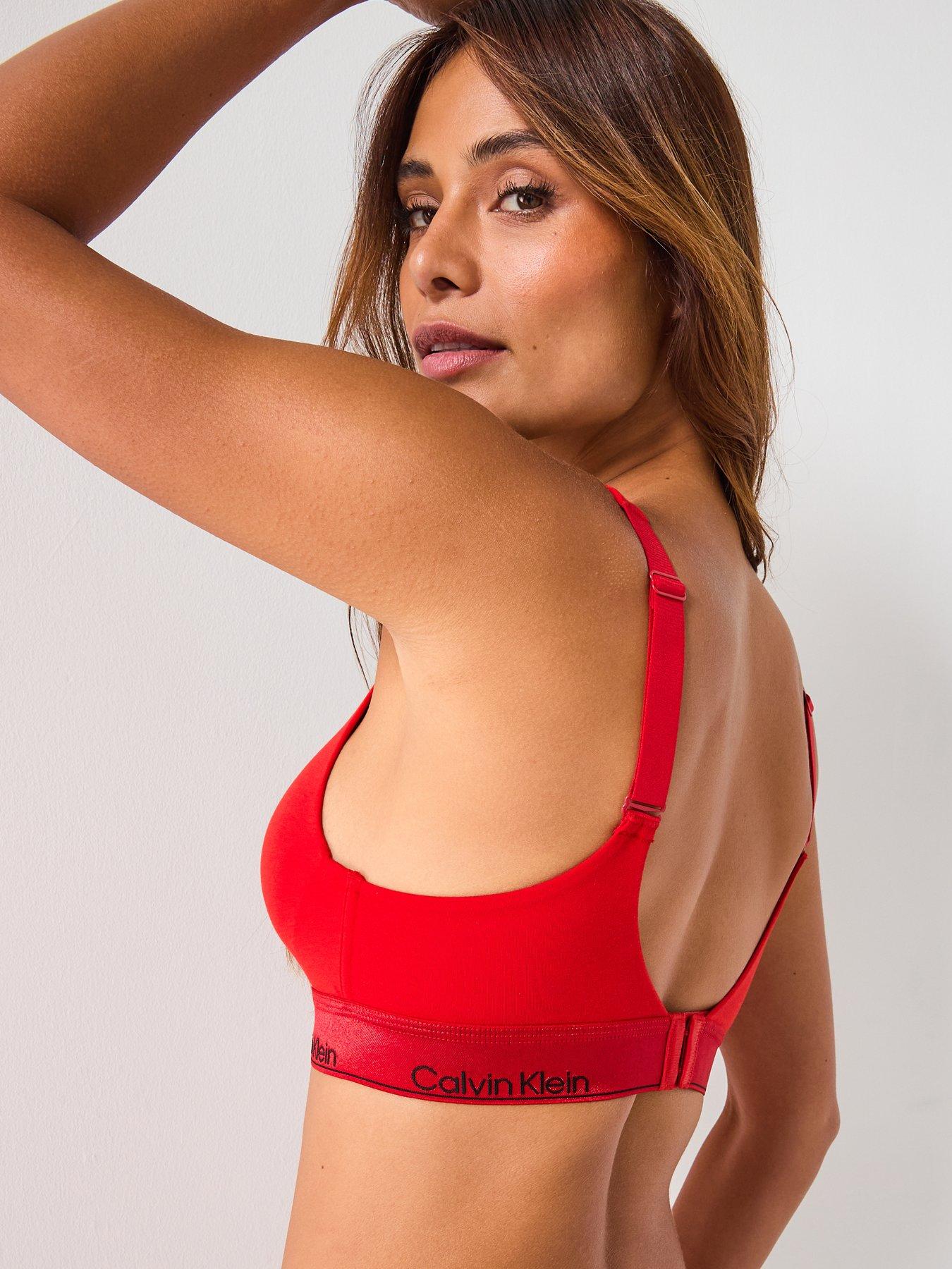  image of calvin-klein-lift-bralette-red