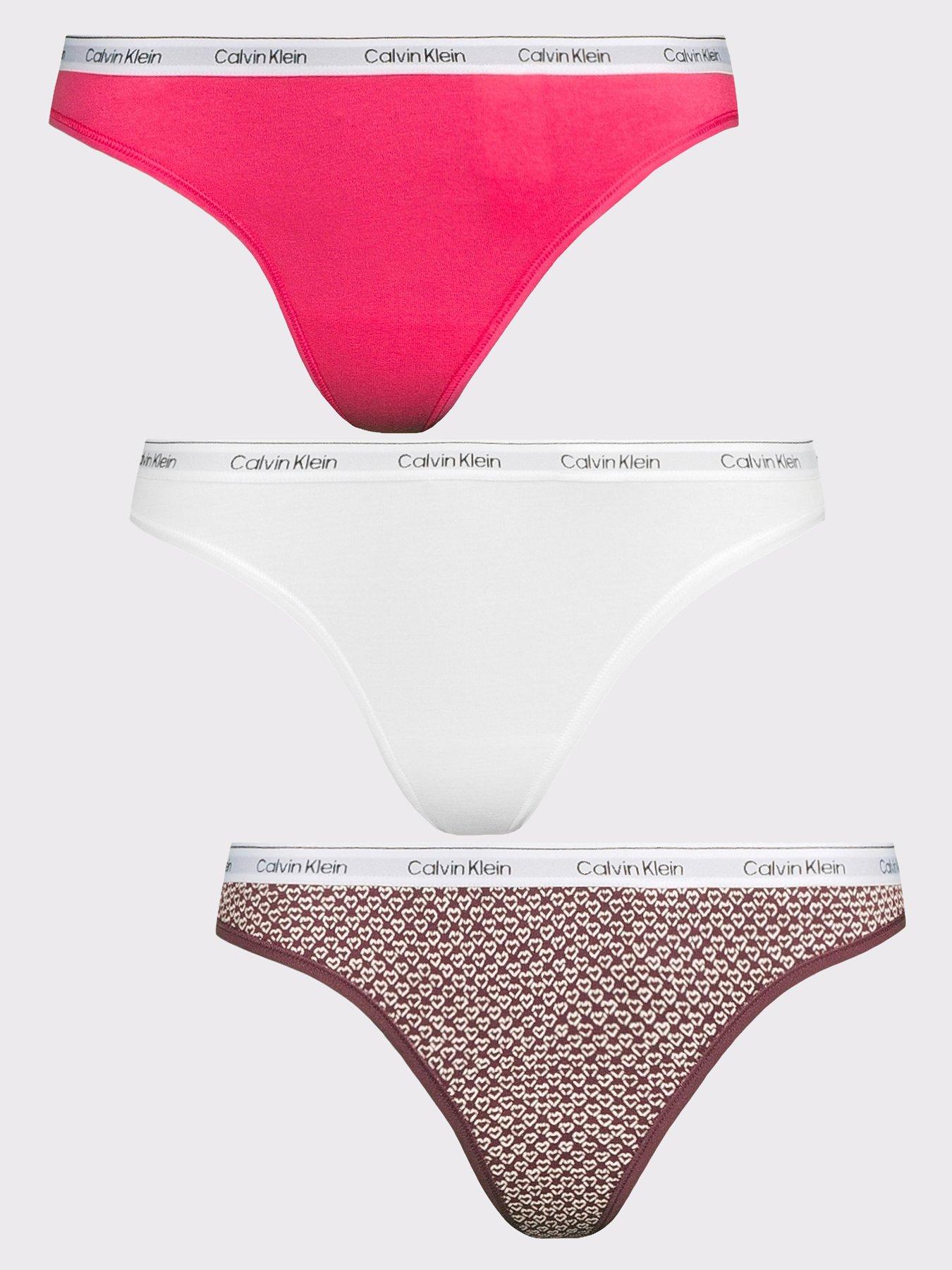 Calvin Klein Thong Briefs 3 Pack - Multi