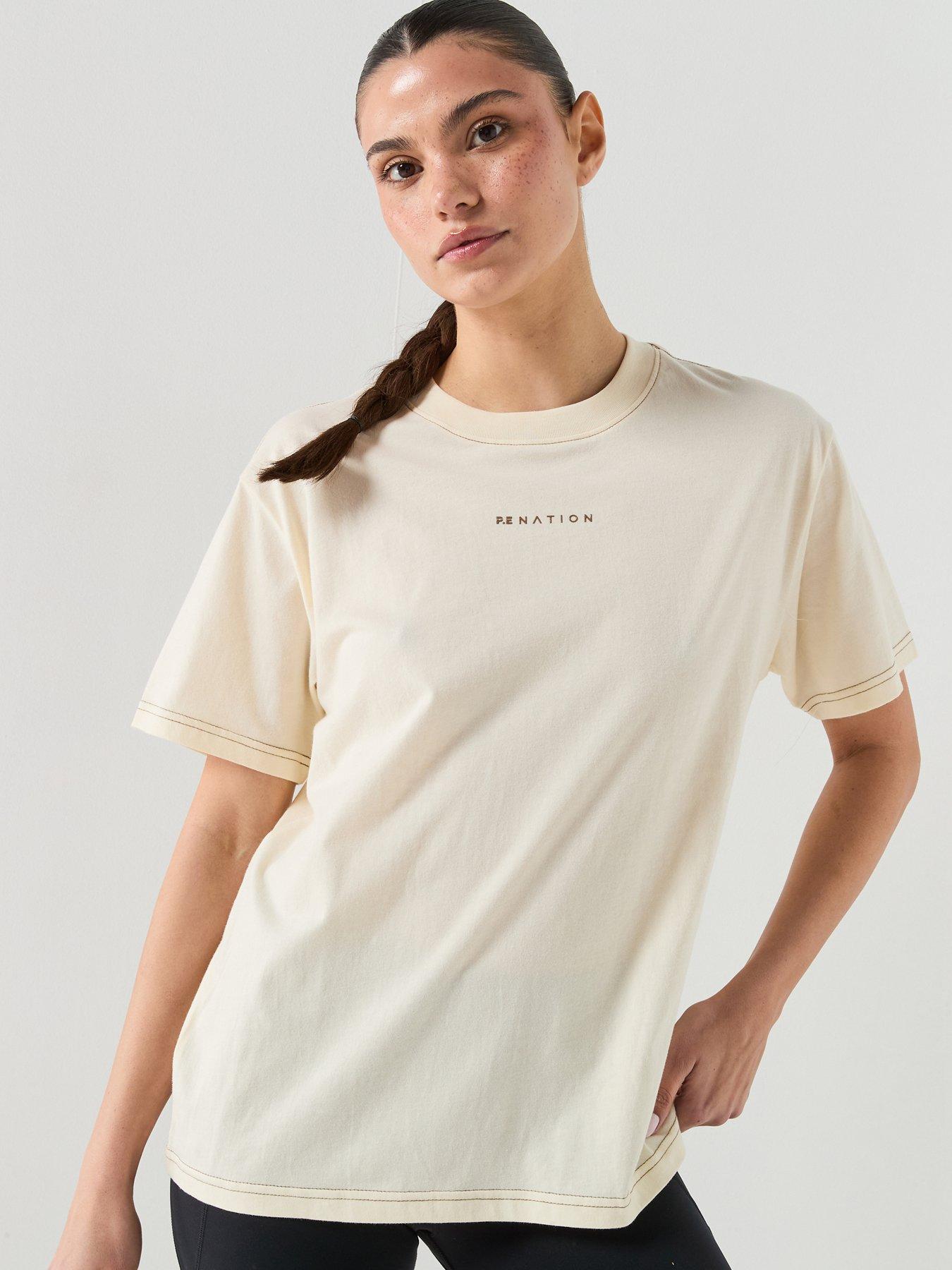P.E Nation Womens Training Shift Tee - White