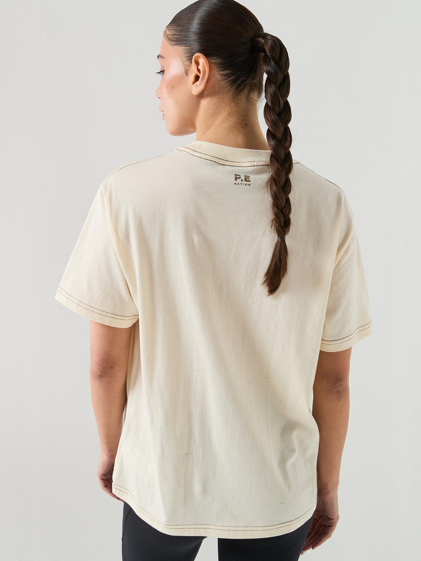 Image 2 of 5 of P.E Nation Womens Training Shift Tee - White