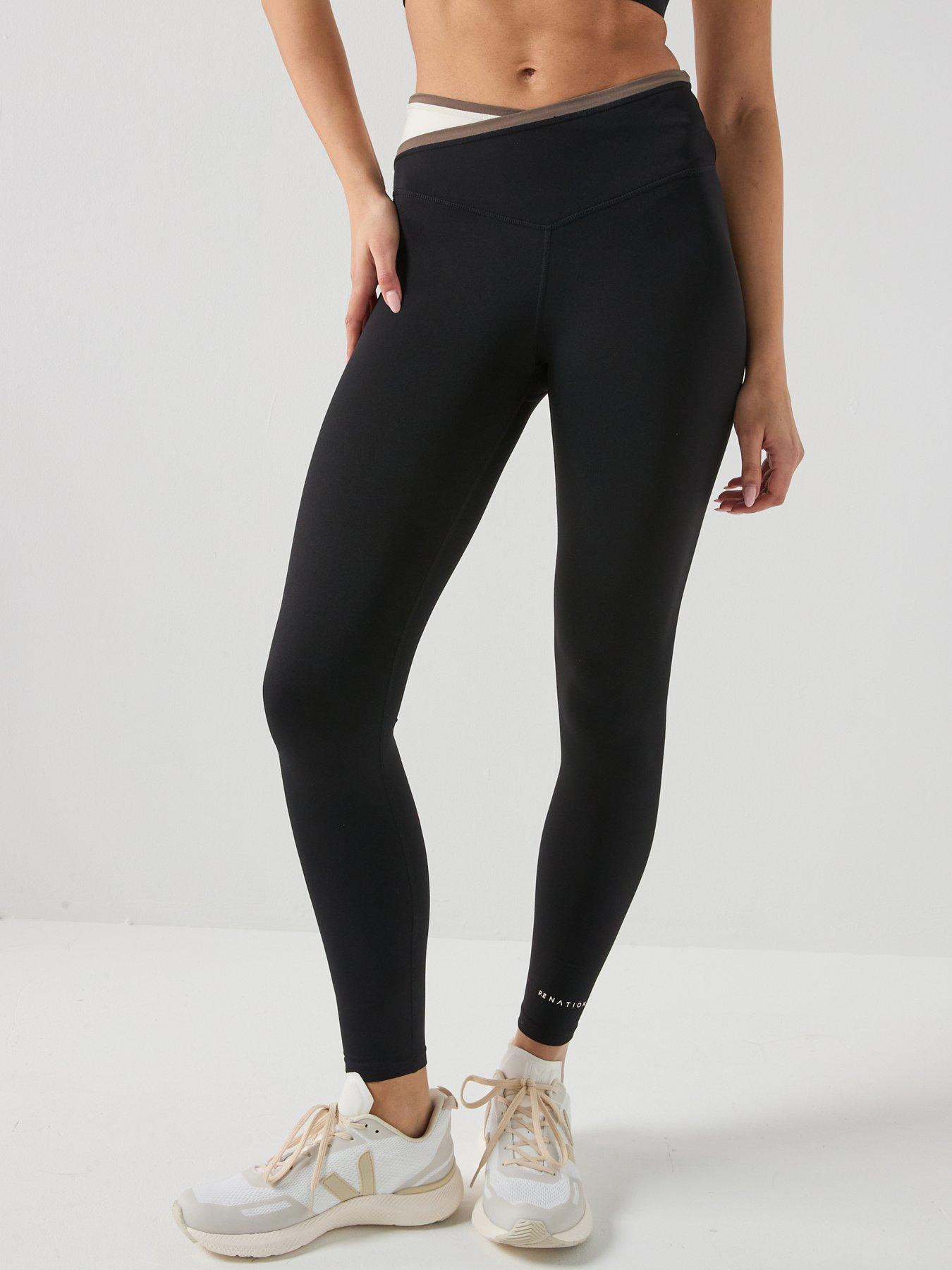 P.E Nation Womens Training Status Full Length Leggings - Black