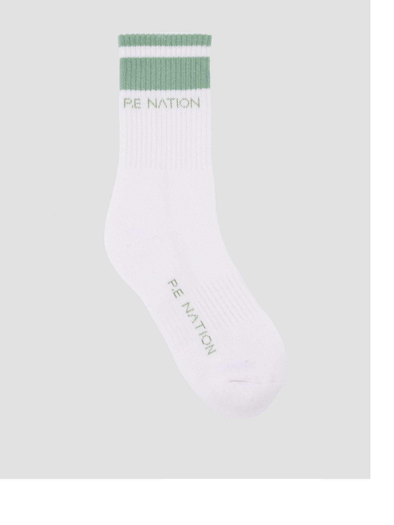 P.E Nation Womens Training Homage Socks - White
