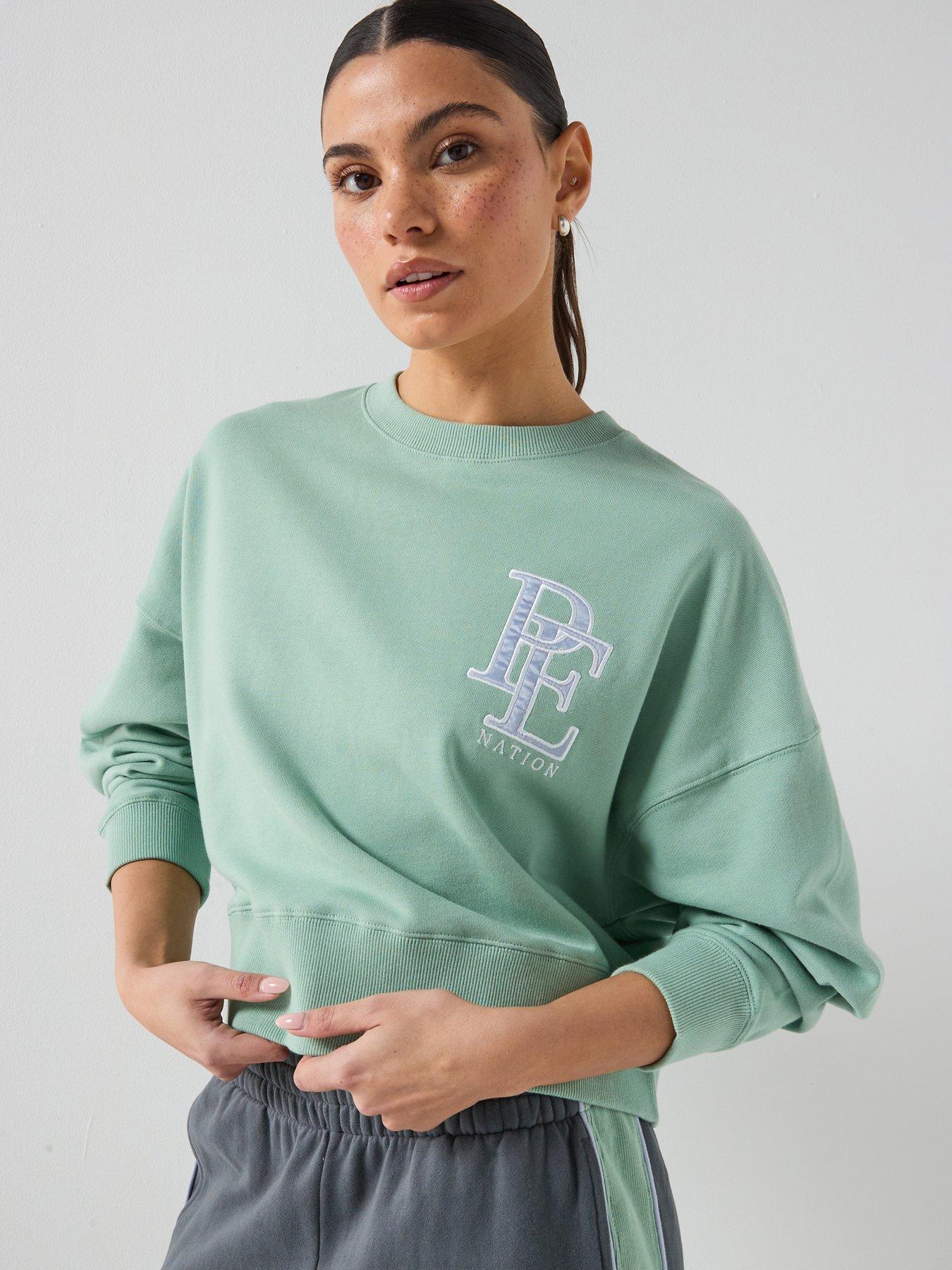 P.E Nation Womens Training Summit Long Sleeve Sweatshirt - Green