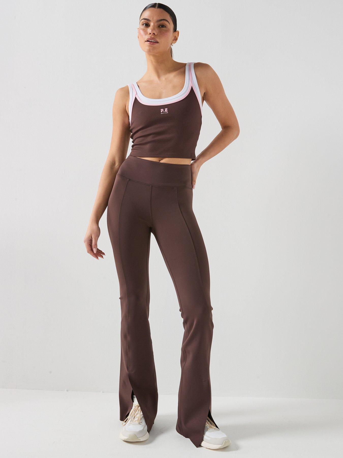 Image 3 of 6 of P.E Nation Womens Training Forward Tank Top - Brown