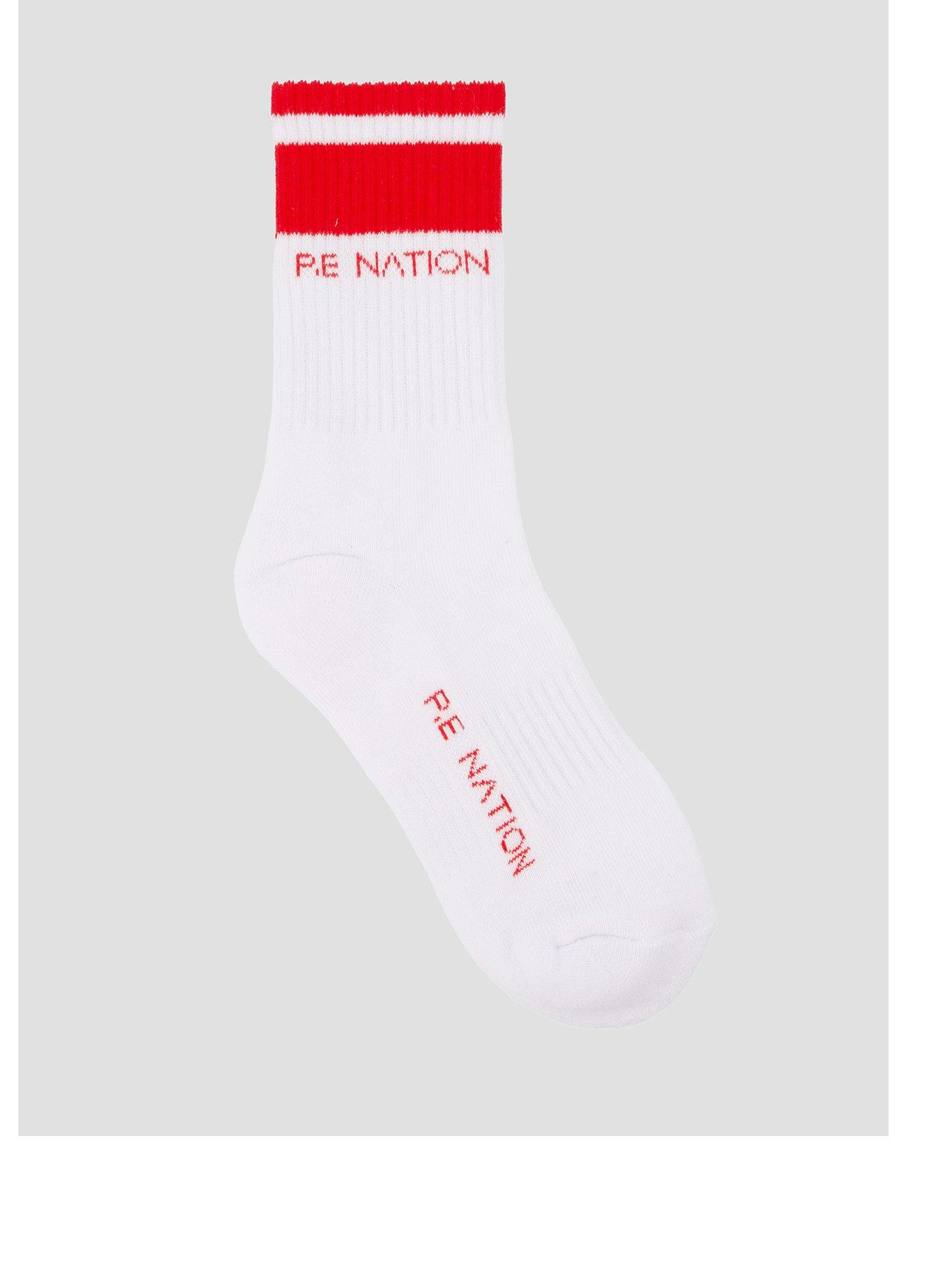P.E Nation Womens Training Homage Socks - White