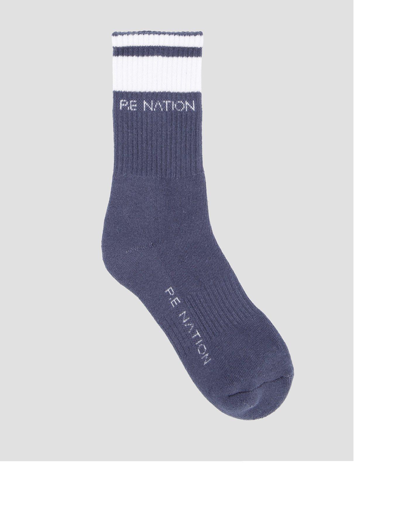 P.E Nation Womens Training Homage Sock - Blue