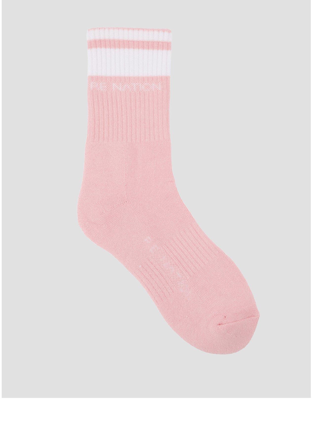 P.E Nation Womens Training Homage Socks - Pink