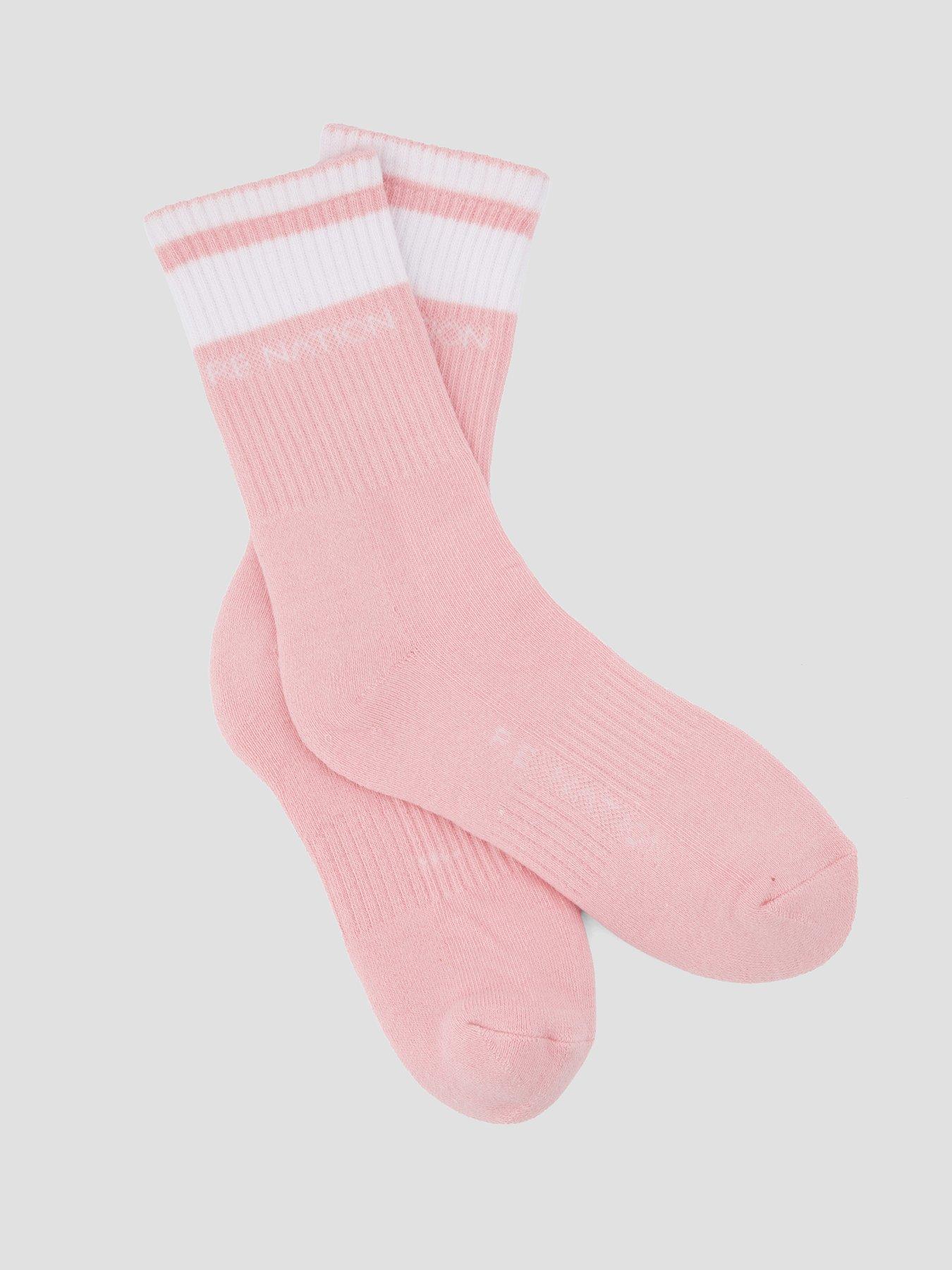 Image 2 of 4 of P.E Nation Womens Training Homage Socks - Pink