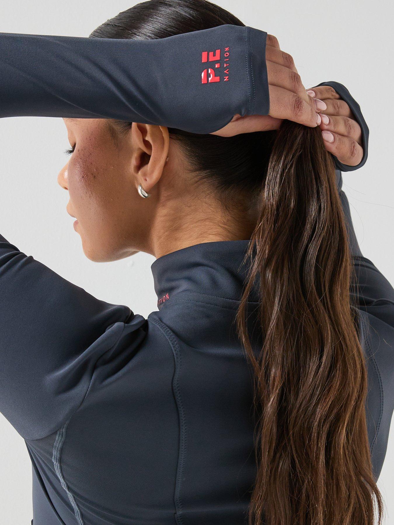  image of pe-nation-womens-training-breakthrough-fitted-jacket-navy
