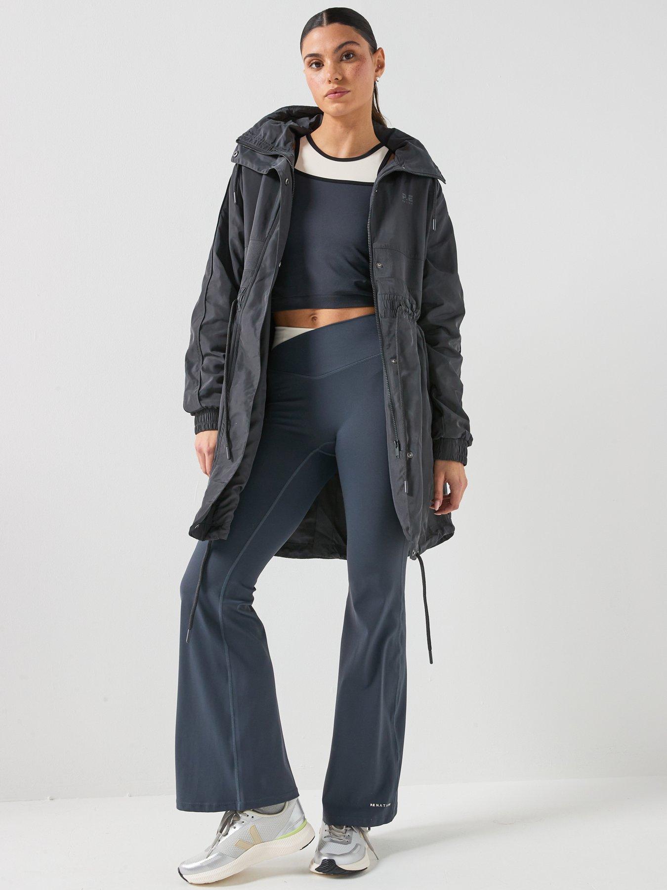  image of pe-nation-womens-training-mid-length-man-down-jacket-navy