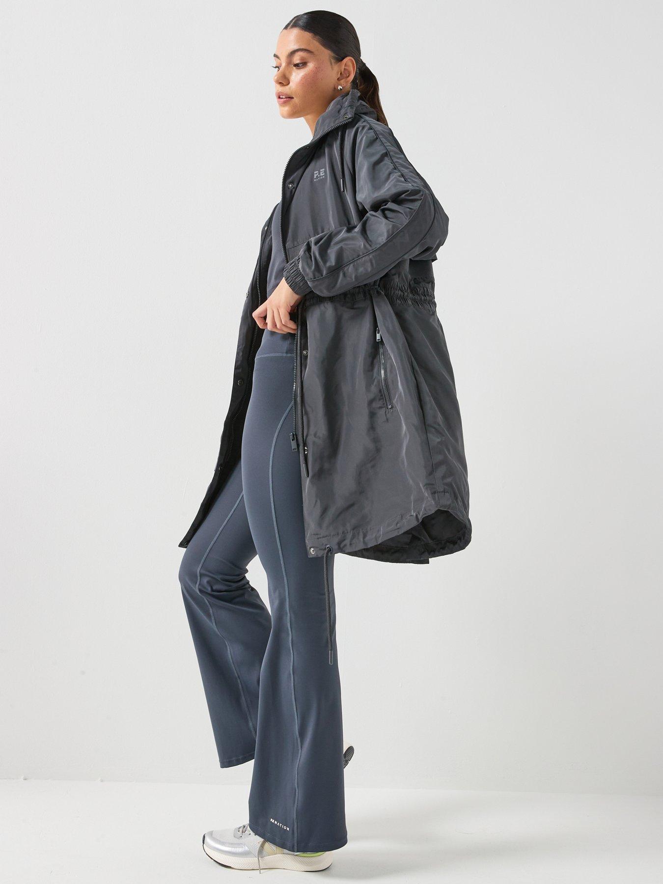  image of pe-nation-womens-training-mid-length-man-down-jacket-navy