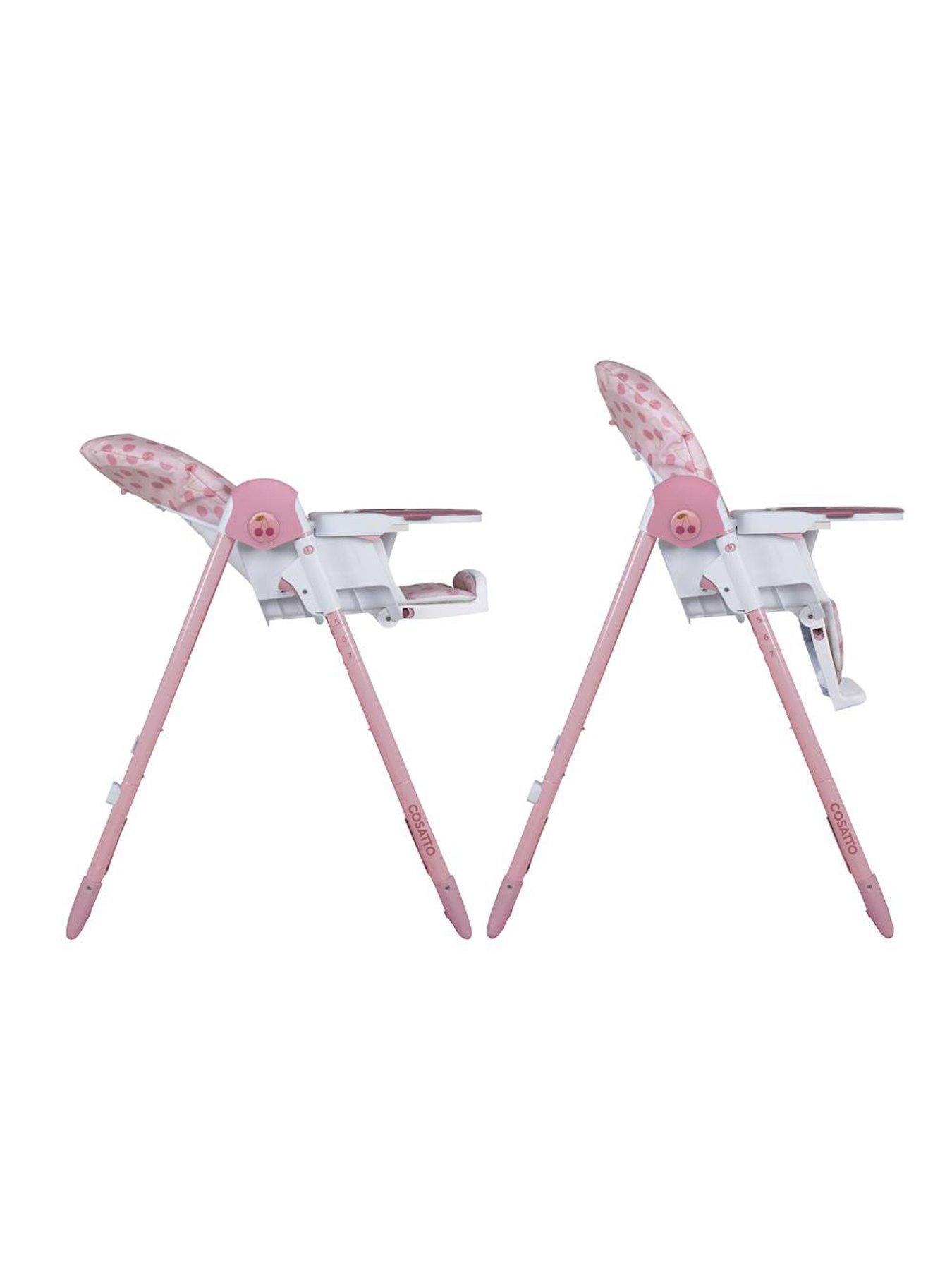 Image 3 of 7 of Cosatto Pip 0+ Highchair, adjustable with Newborn Recline (Birth-15kg) - Cherry Pie