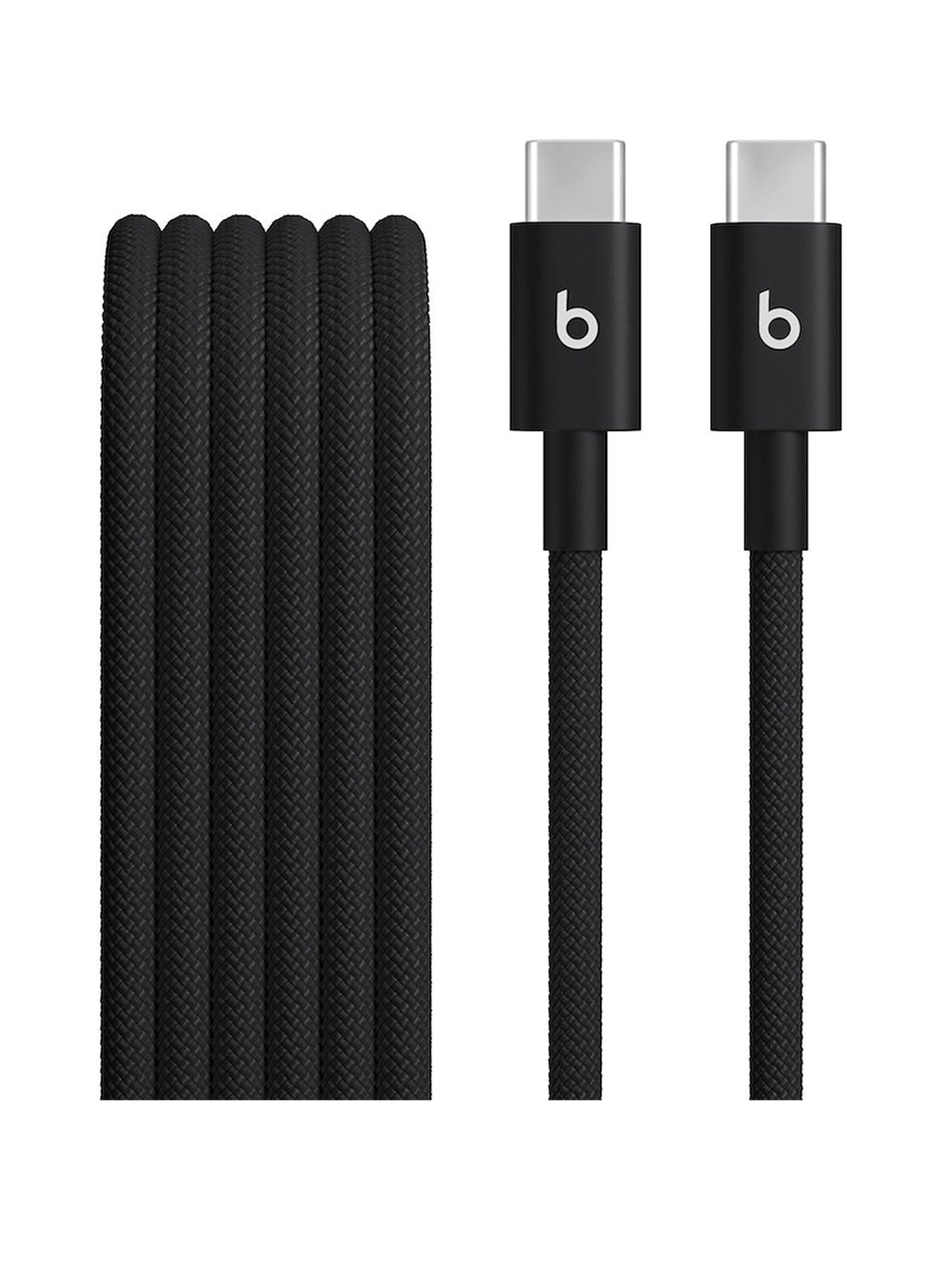 undefined USB-C to USB-C Woven Cable (1.5 m) - Bolt Black