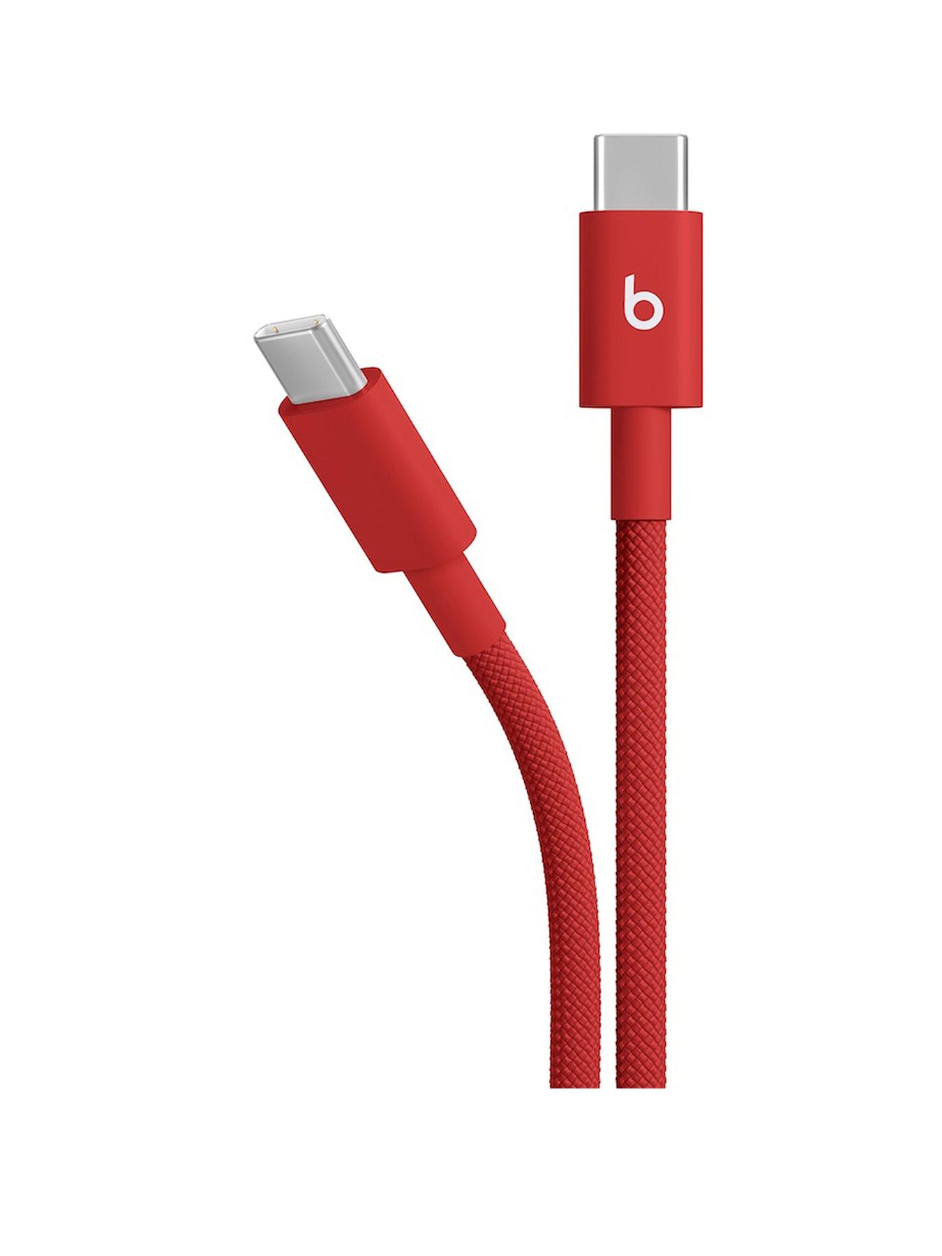 Image 2 of 2 of Beats USB-C to USB-C Woven Cable (1.5 m) - Rapid Red