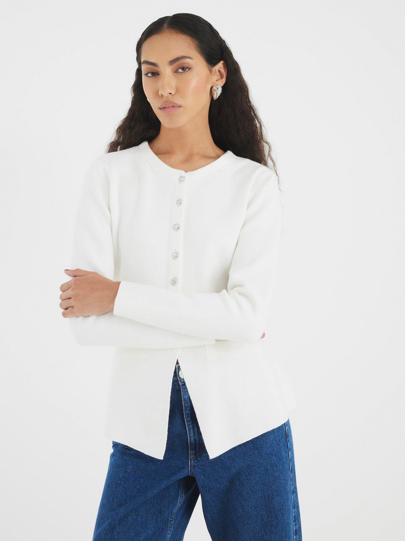 undefined Button Up Top - White