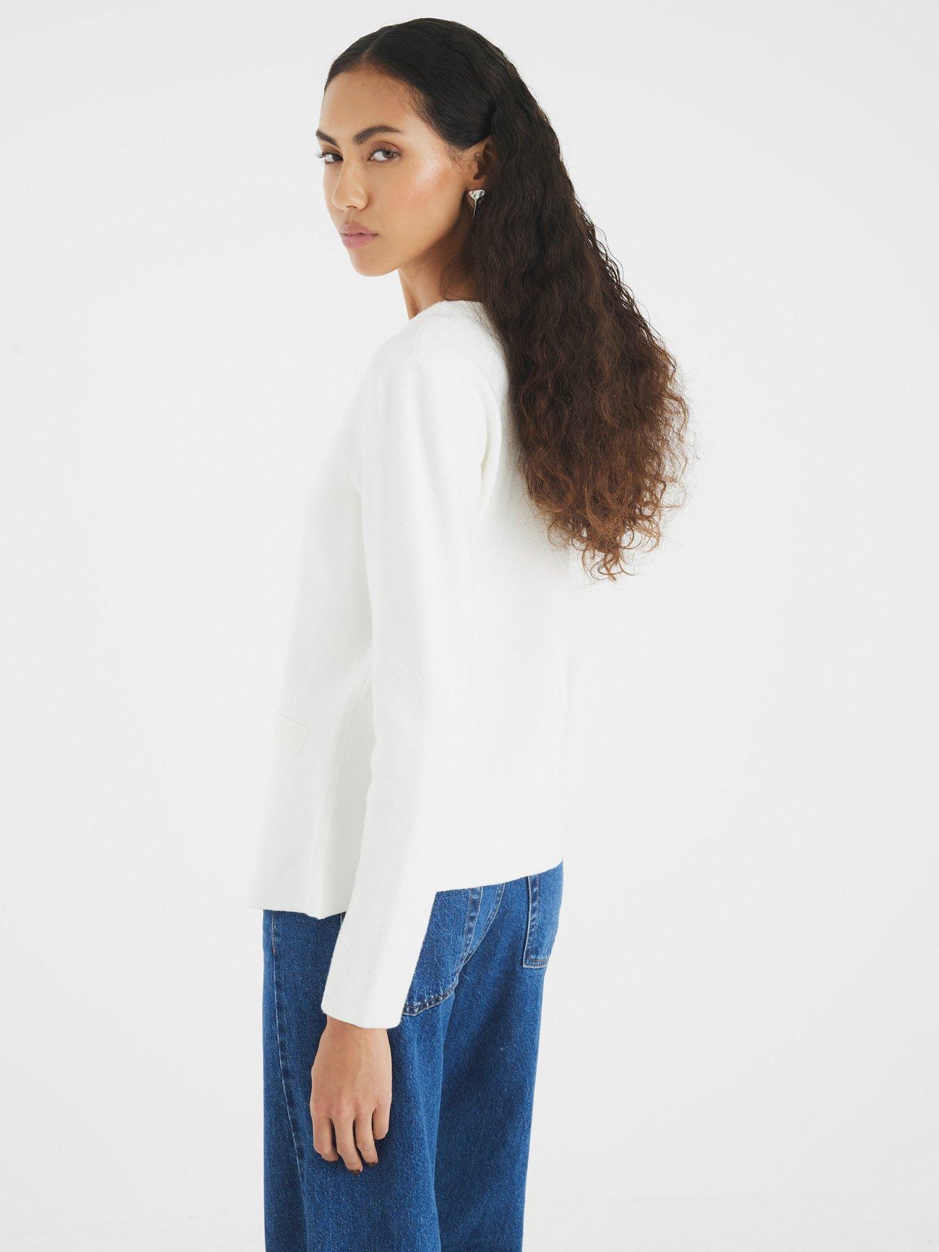 Image 2 of 6 of River Island Button Up Top - White
