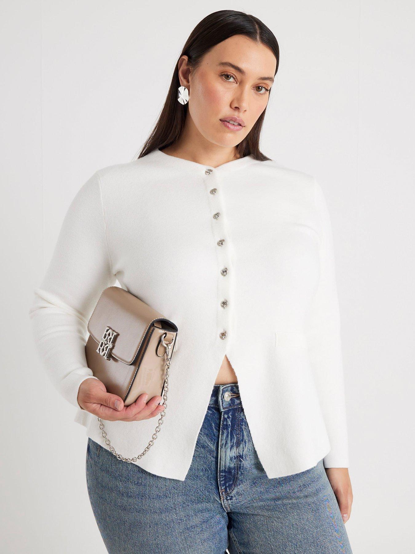 Image 6 of 6 of River Island Button Up Top - White
