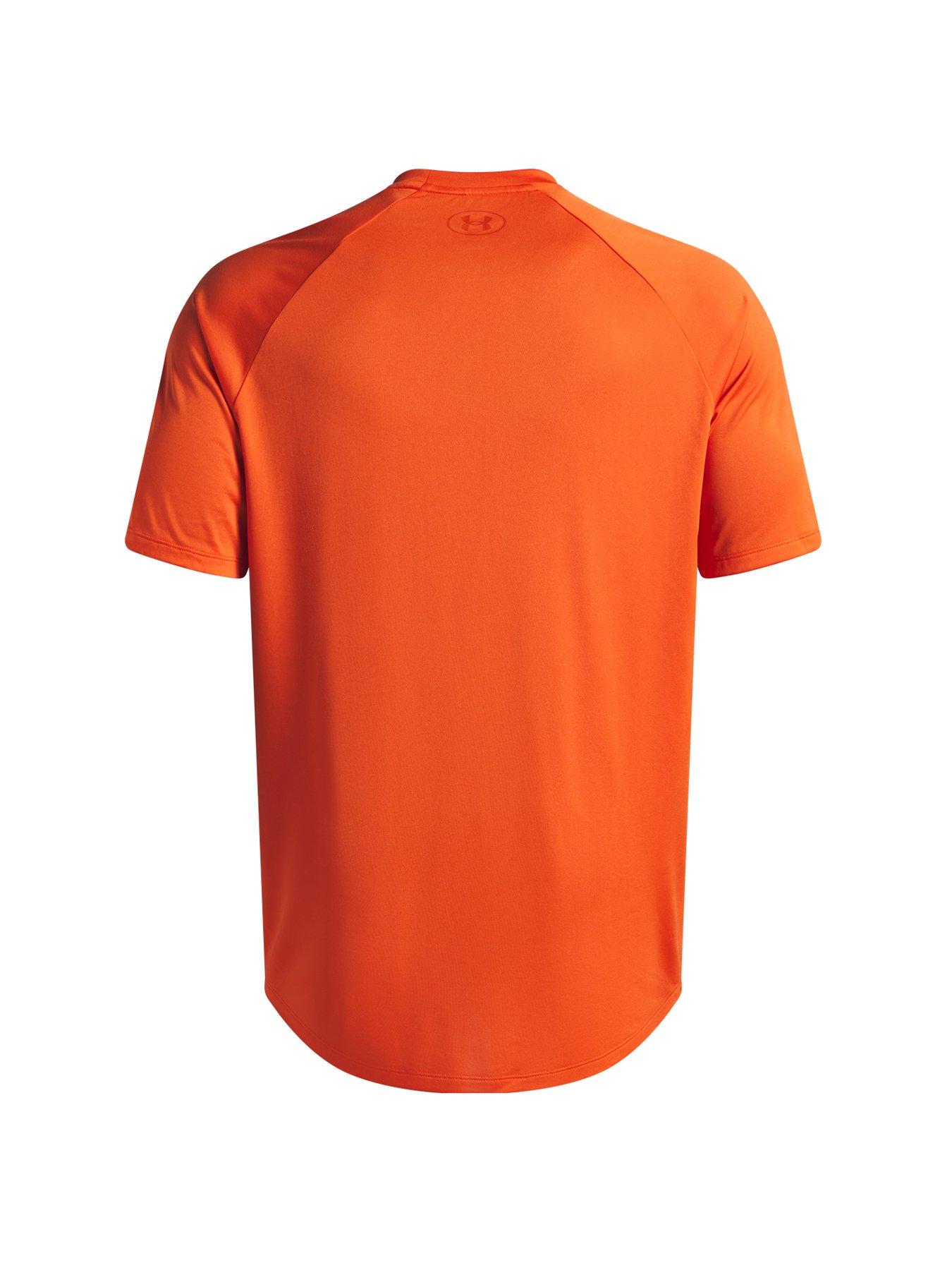 Image 2 of 2 of UNDER ARMOUR Mens Training Tech Fade T-Shirt - Orange