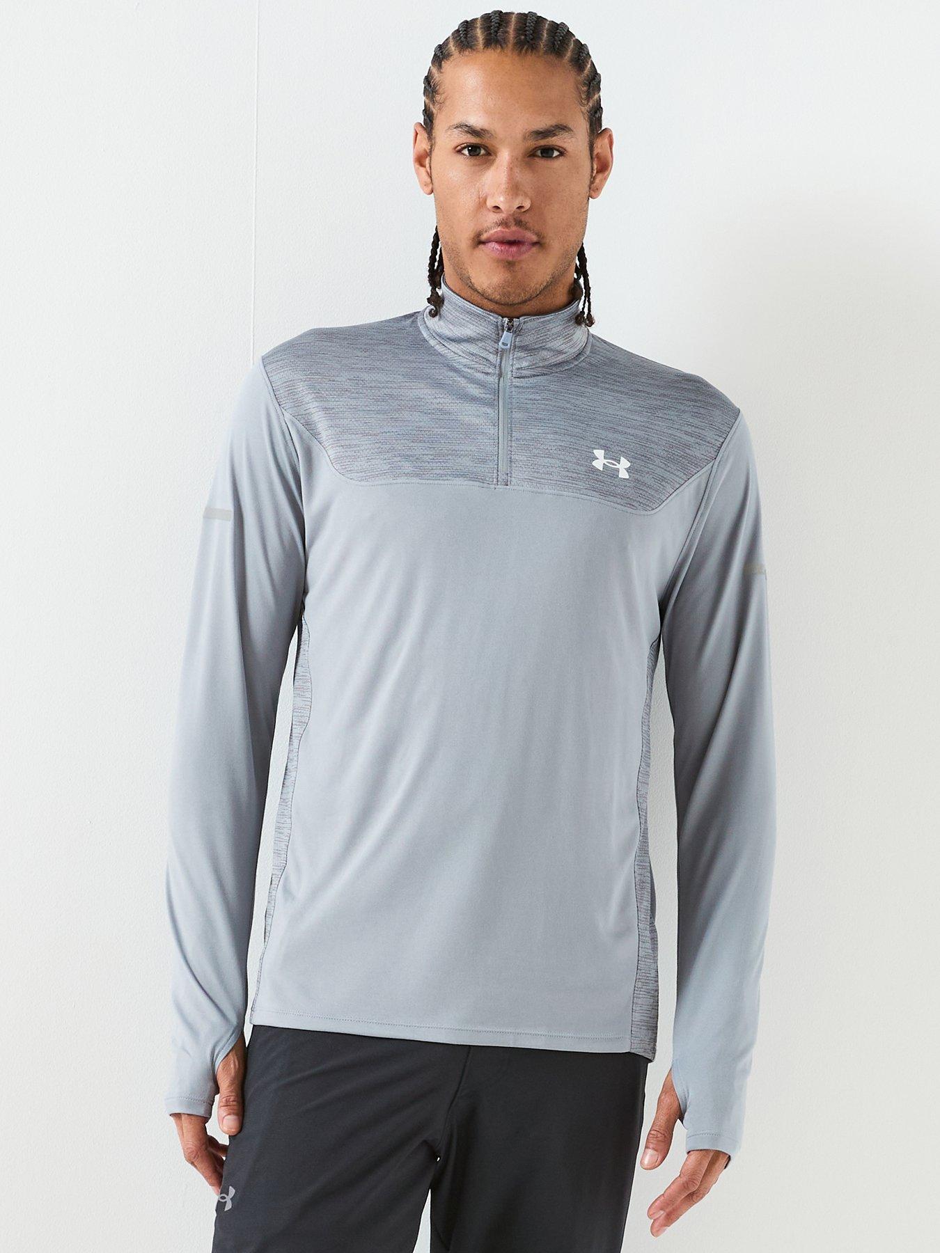 UNDER ARMOUR Mens Training Tech Utility 1/4 Zip - Grey