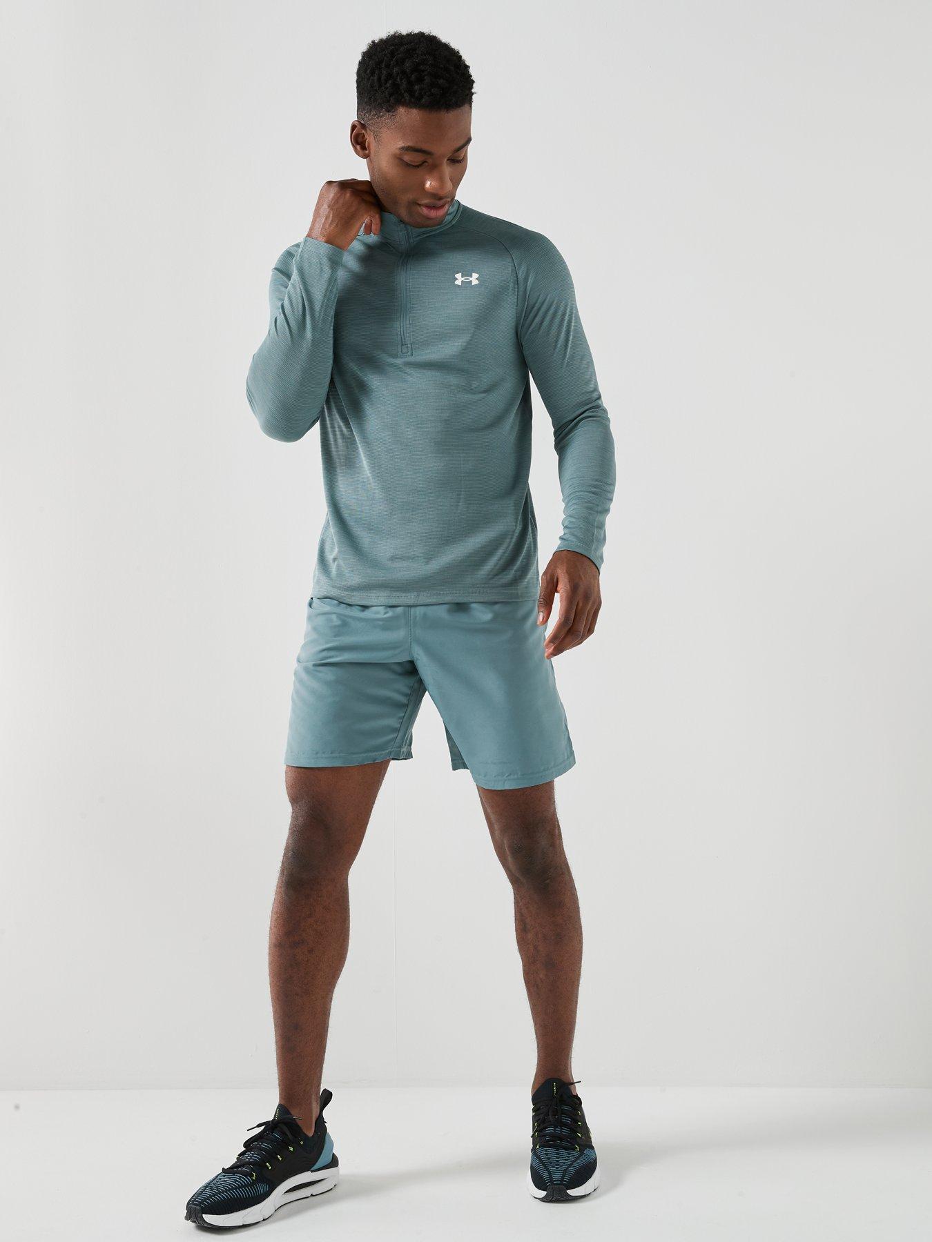 Image 3 of 6 of UNDER ARMOUR Mens Training Tech Textured 1/2 Zip - Green